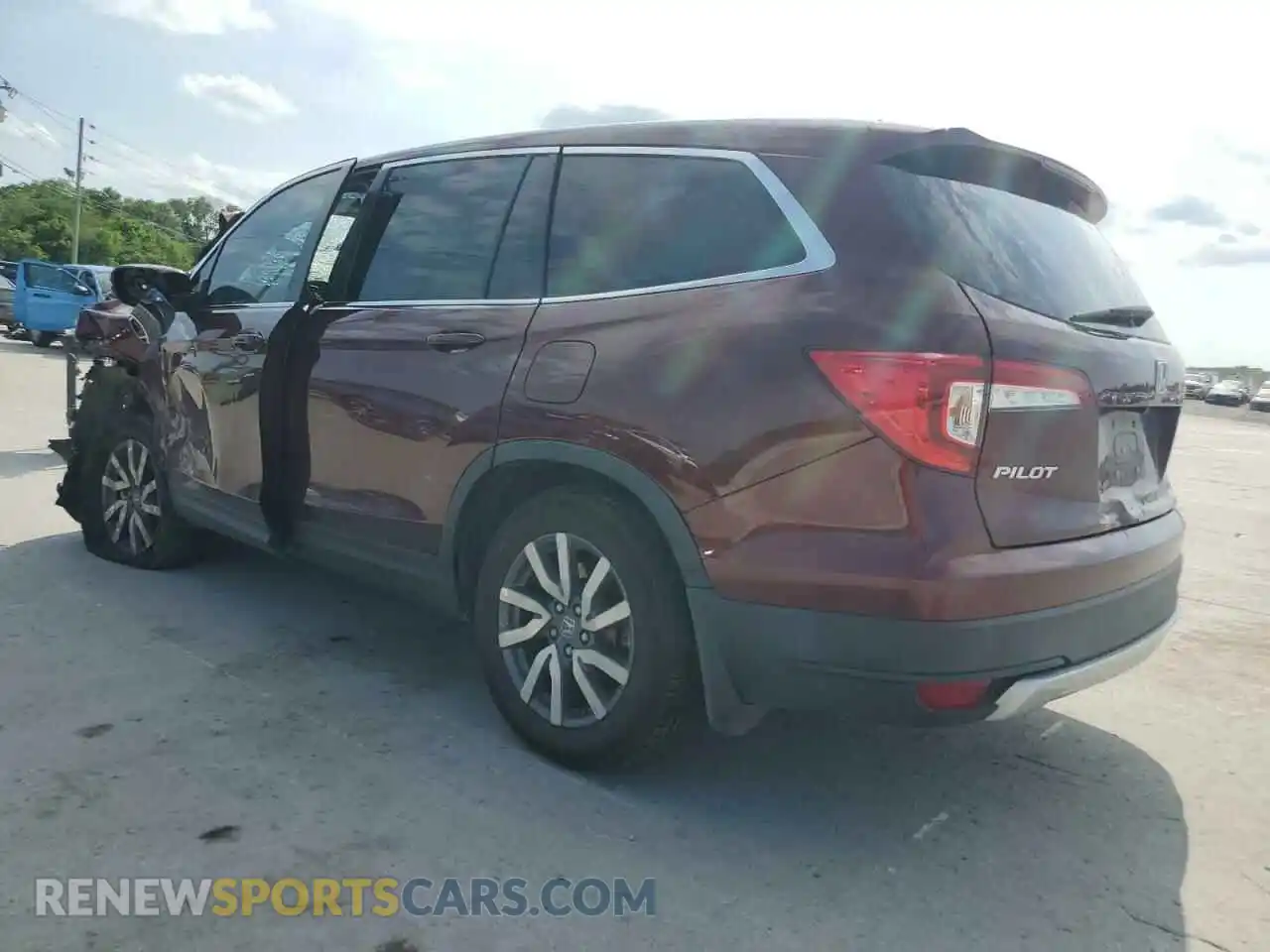 2 Photograph of a damaged car 5FNYF5H56MB043330 HONDA PILOT 2021