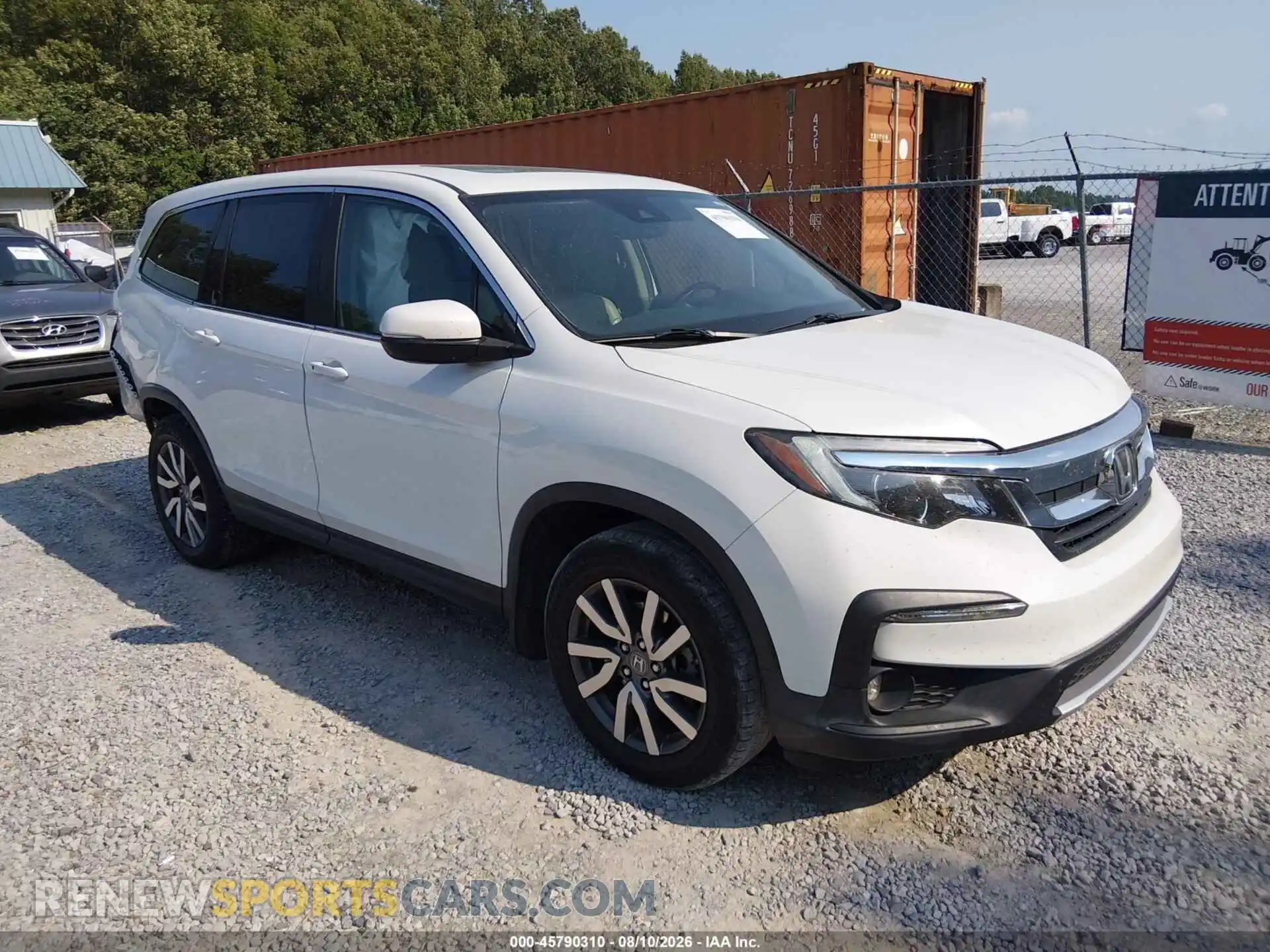 1 Photograph of a damaged car 5FNYF5H58MB023791 HONDA PILOT 2021