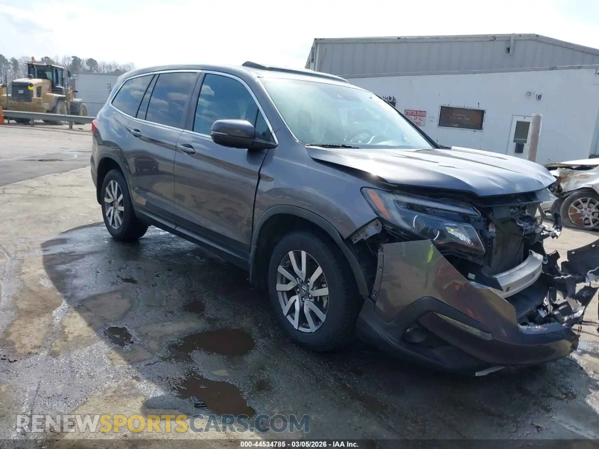 1 Photograph of a damaged car 5FNYF5H58MB024567 HONDA PILOT 2021