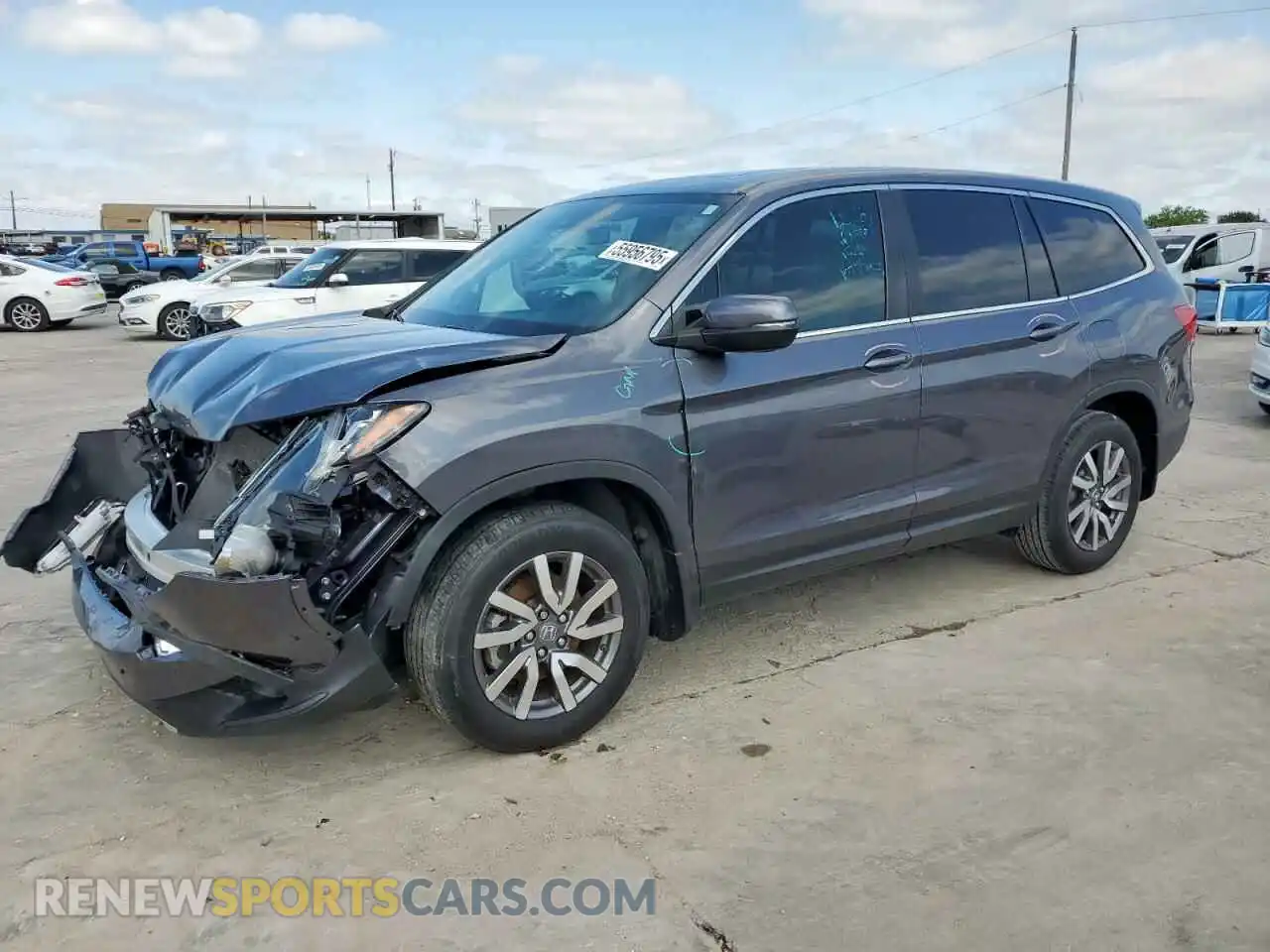 1 Photograph of a damaged car 5FNYF5H58MB036332 HONDA PILOT 2021