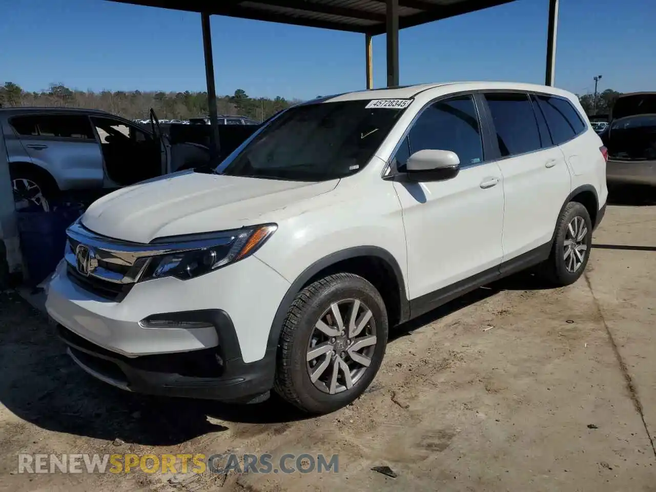 1 Photograph of a damaged car 5FNYF5H58MB047119 HONDA PILOT 2021