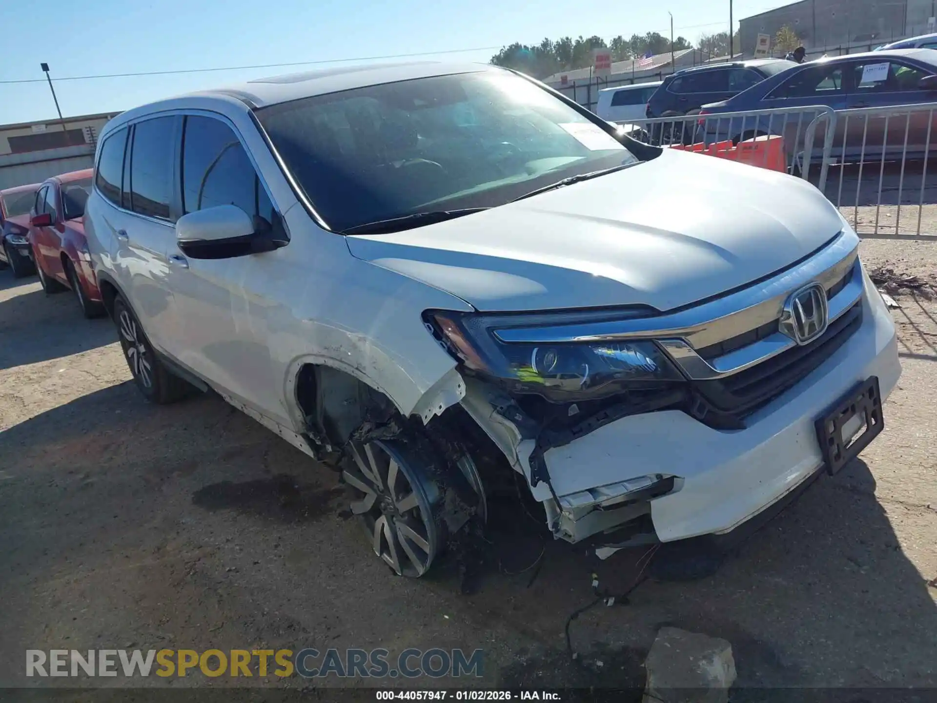 1 Photograph of a damaged car 5FNYF5H59MB006627 HONDA PILOT 2021