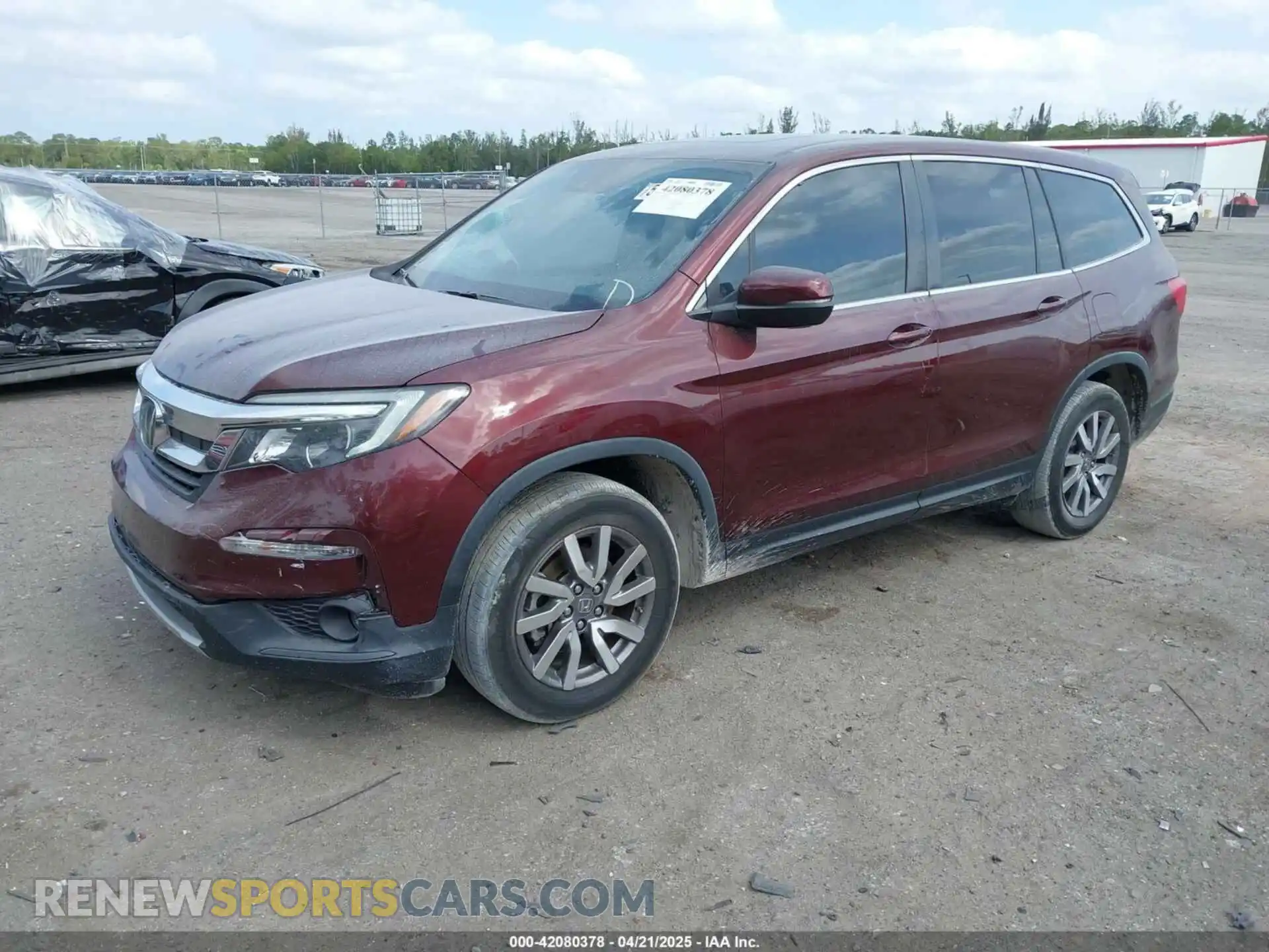2 Photograph of a damaged car 5FNYF5H59MB025937 HONDA PILOT 2021