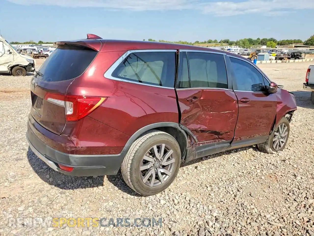 3 Фотография поврежденного автомобиля 5FNYF5H59MB031169 HONDA PILOT 2021