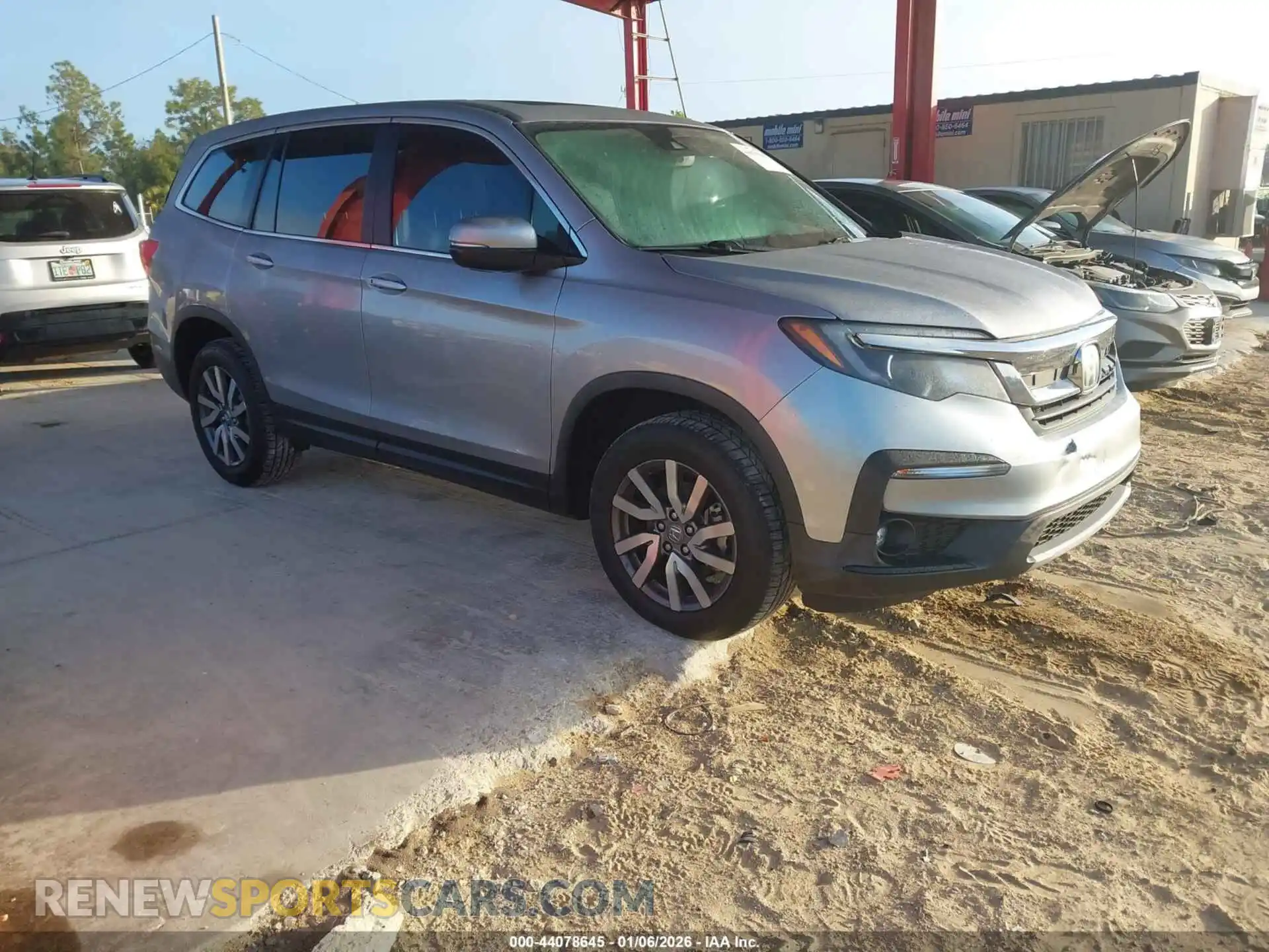 1 Photograph of a damaged car 5FNYF5H59MB035240 HONDA PILOT 2021