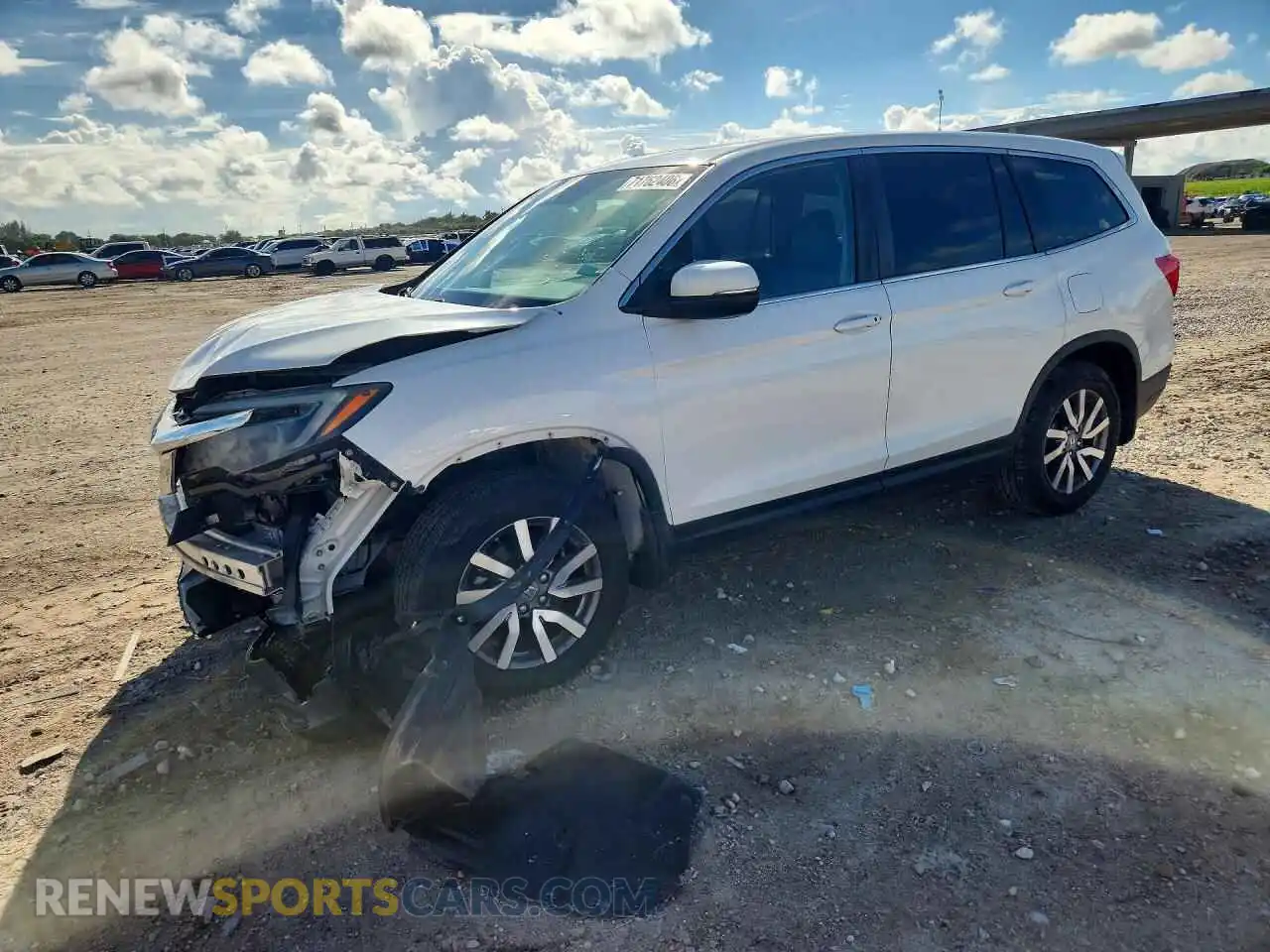 1 fotografías del automóvil dañado 5FNYF5H5XMB012145 HONDA PILOT 2021
