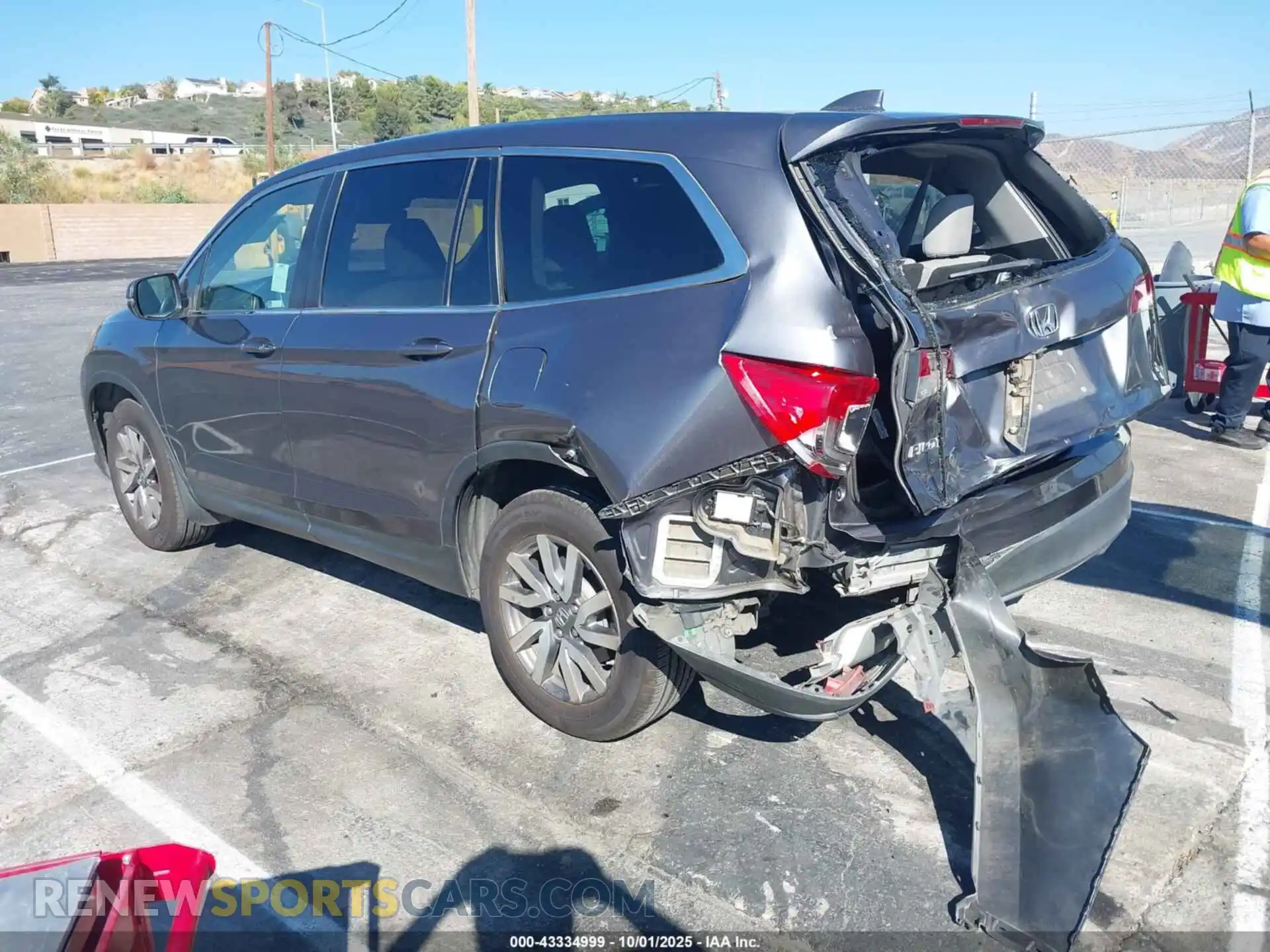 3 Photograph of a damaged car 5FNYF5H5XMB014493 HONDA PILOT 2021