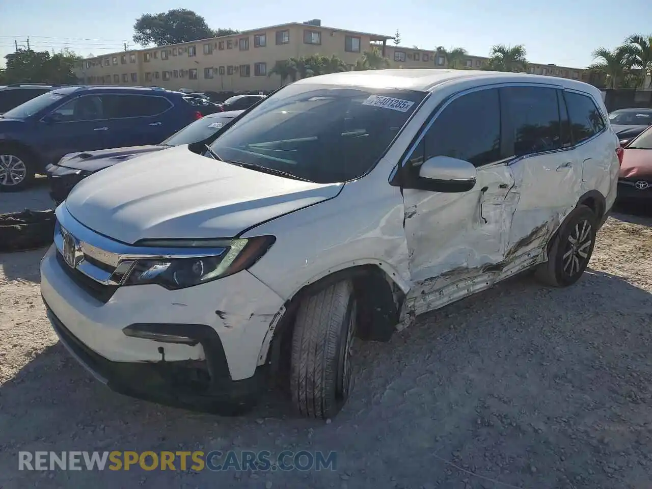 1 fotografías del automóvil dañado 5FNYF5H5XMB021704 HONDA PILOT 2021