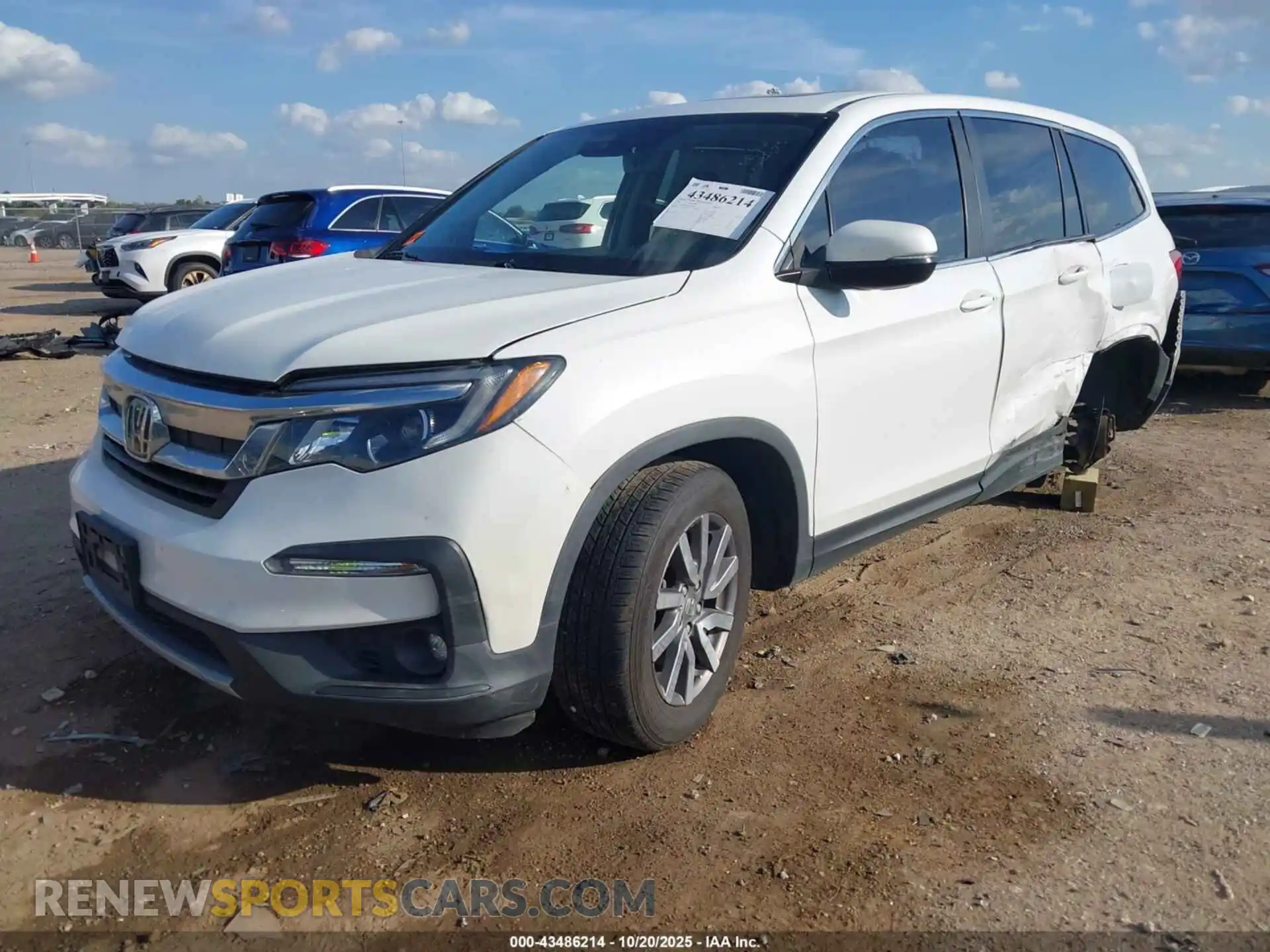 2 Photograph of a damaged car 5FNYF5H5XMB031813 HONDA PILOT 2021