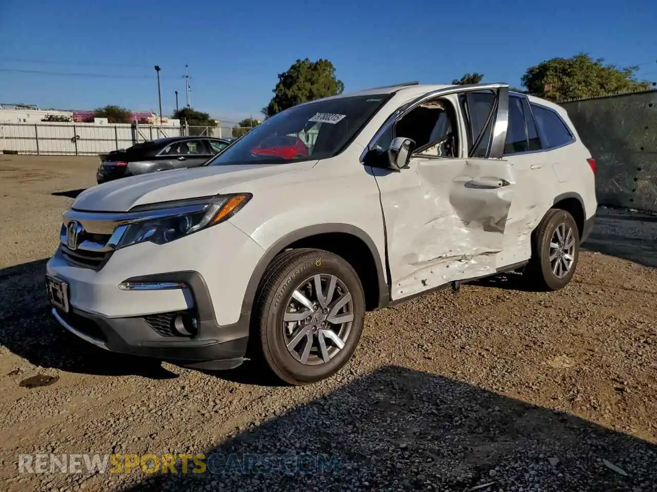 1 Photograph of a damaged car 5FNYF5H5XMB040057 HONDA PILOT 2021