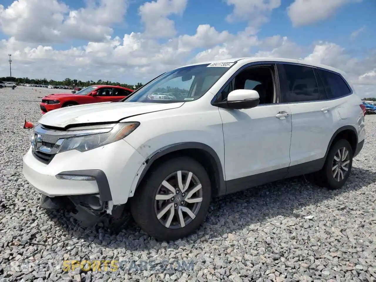 1 Photograph of a damaged car 5FNYF5H5XMB044092 HONDA PILOT 2021