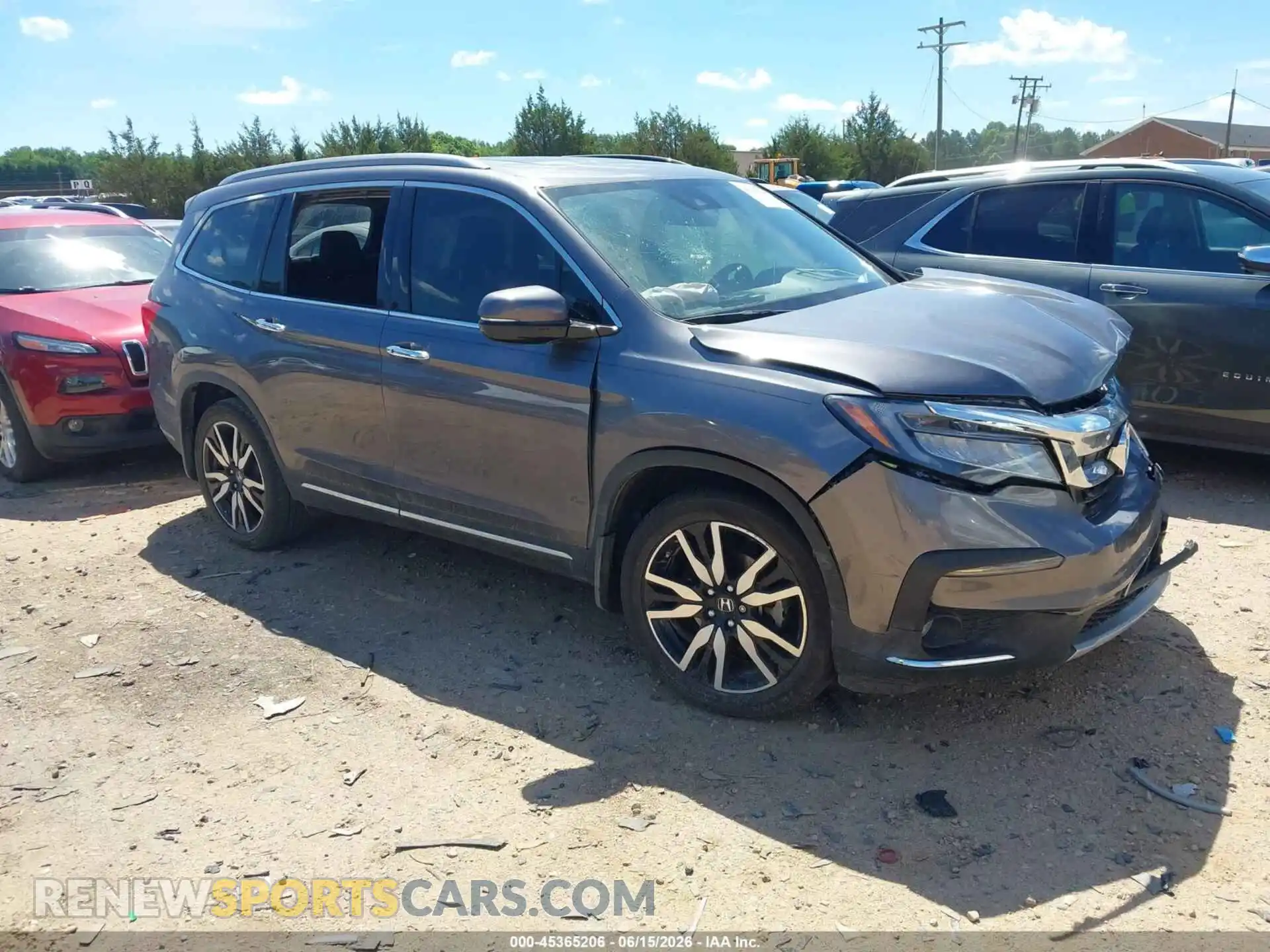 1 Photograph of a damaged car 5FNYF5H62MB042362 HONDA PILOT 2021