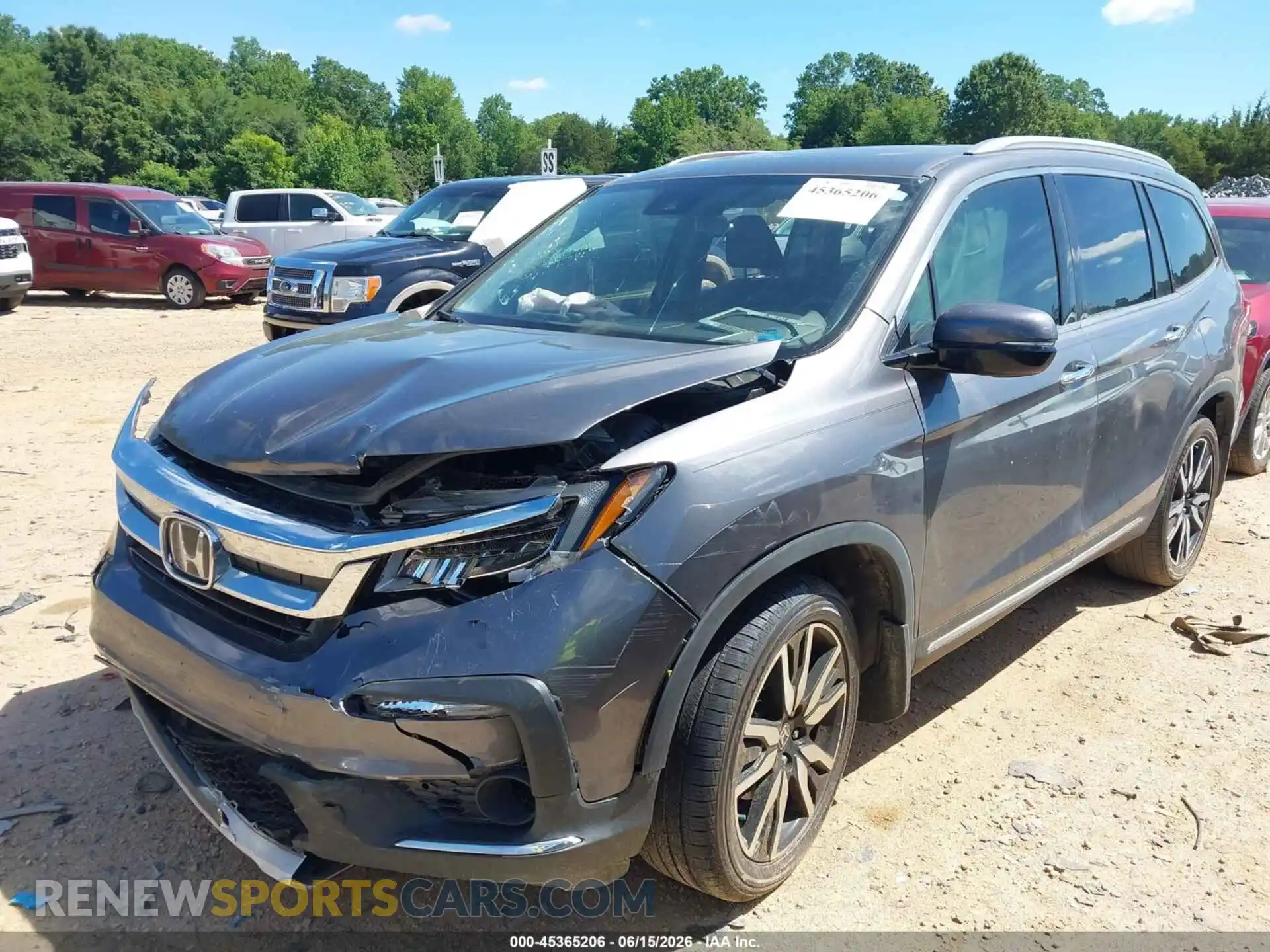 2 Photograph of a damaged car 5FNYF5H62MB042362 HONDA PILOT 2021