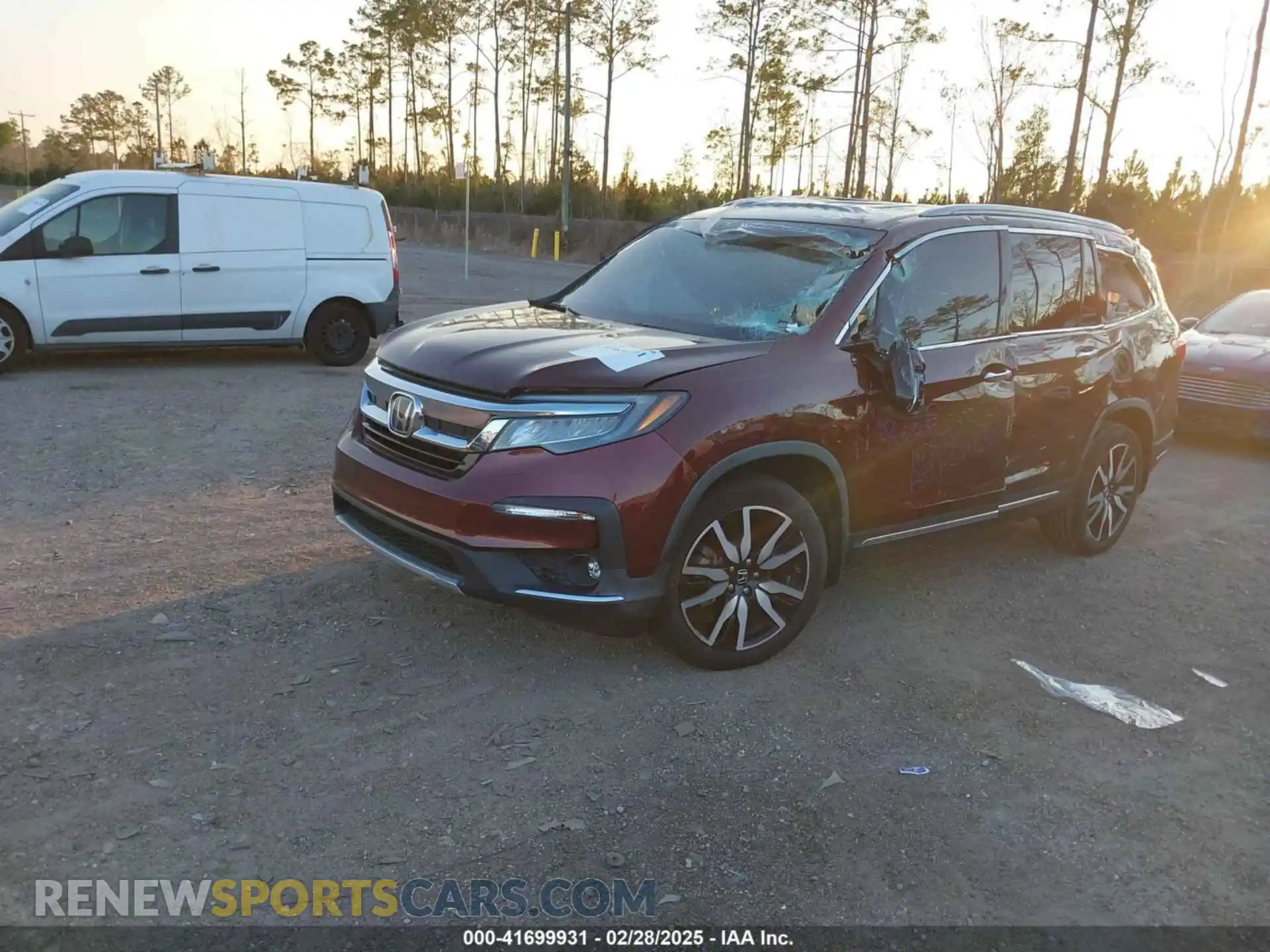 2 Photograph of a damaged car 5FNYF5H64MB014465 HONDA PILOT 2021