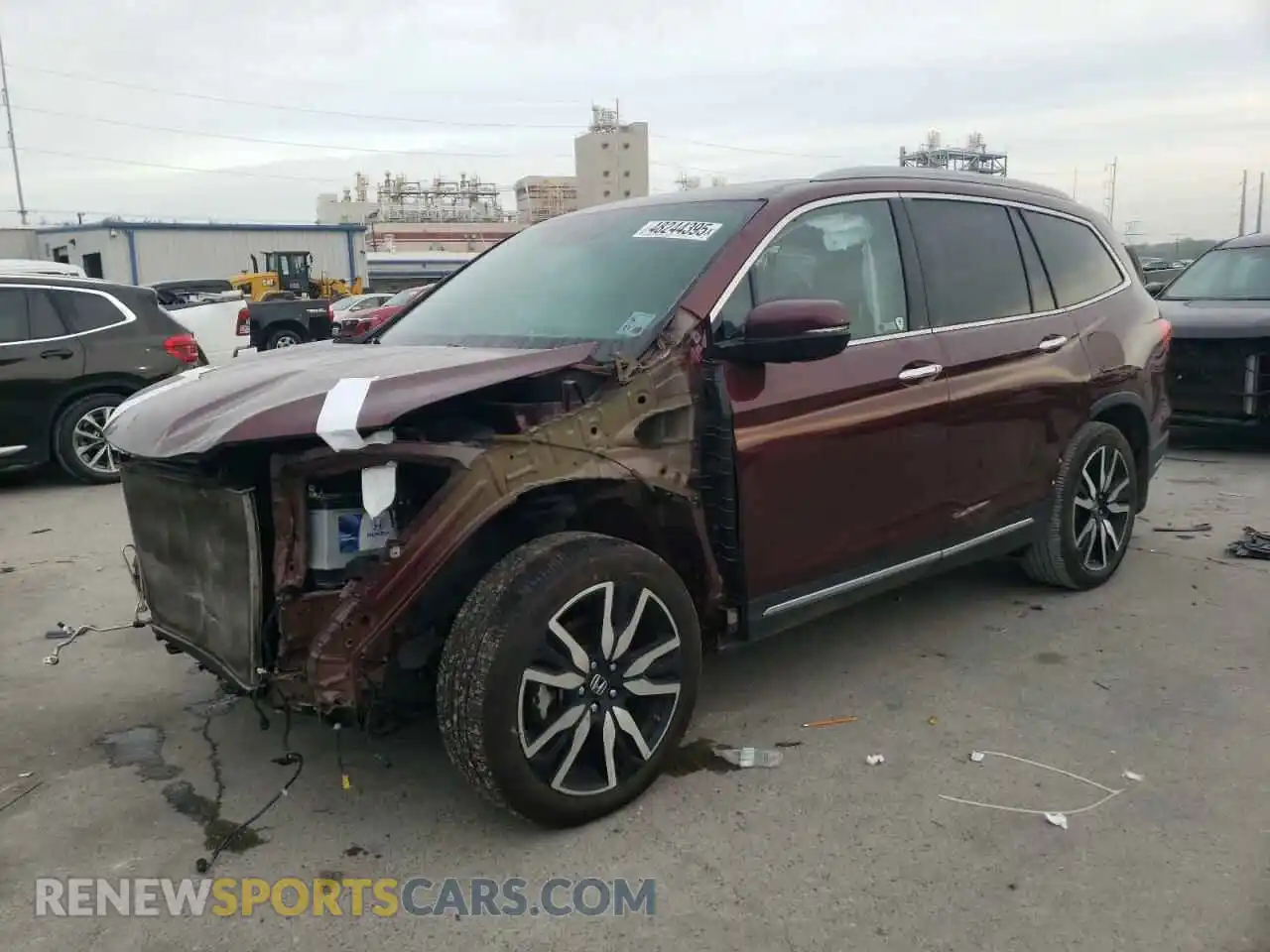 1 Photograph of a damaged car 5FNYF5H65MB008707 HONDA PILOT 2021
