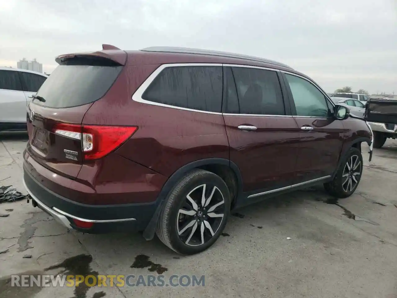 3 Photograph of a damaged car 5FNYF5H65MB008707 HONDA PILOT 2021