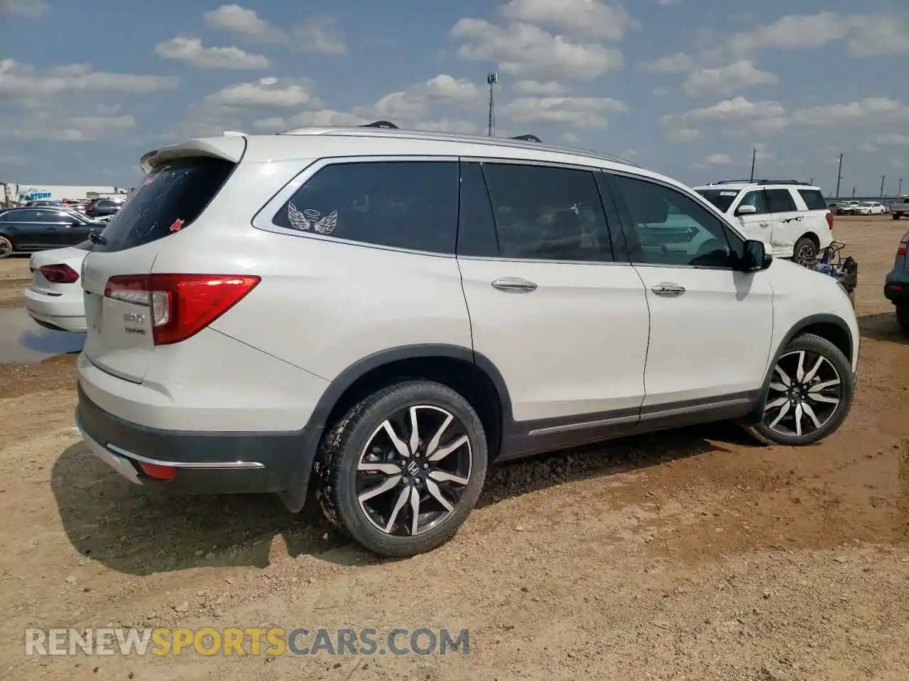 3 fotografías del automóvil dañado 5FNYF5H68MB000519 HONDA PILOT 2021