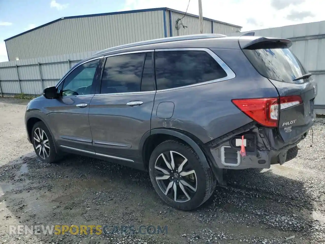 2 fotografías del automóvil dañado 5FNYF5H92MB037480 HONDA PILOT 2021