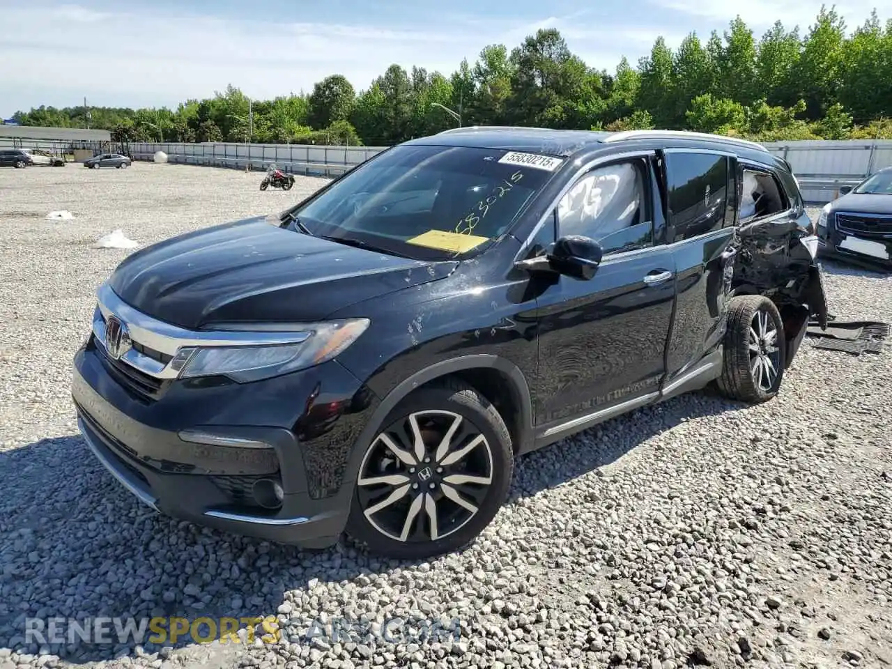 1 Photograph of a damaged car 5FNYF5H93MB009669 HONDA PILOT 2021