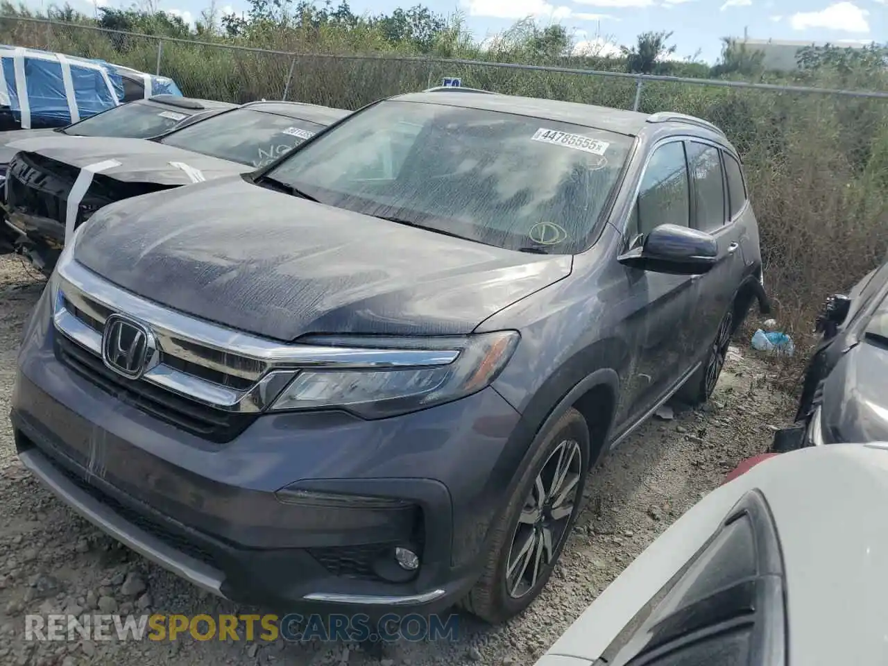1 Photograph of a damaged car 5FNYF5H93MB014192 HONDA PILOT 2021
