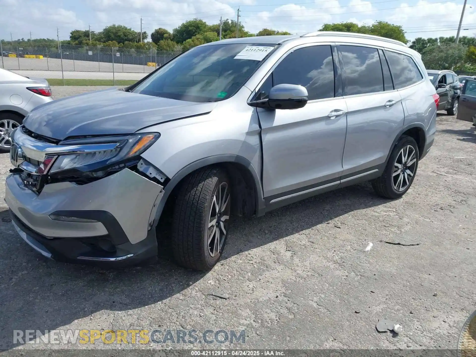 2 Photograph of a damaged car 5FNYF5H99MB041638 HONDA PILOT 2021