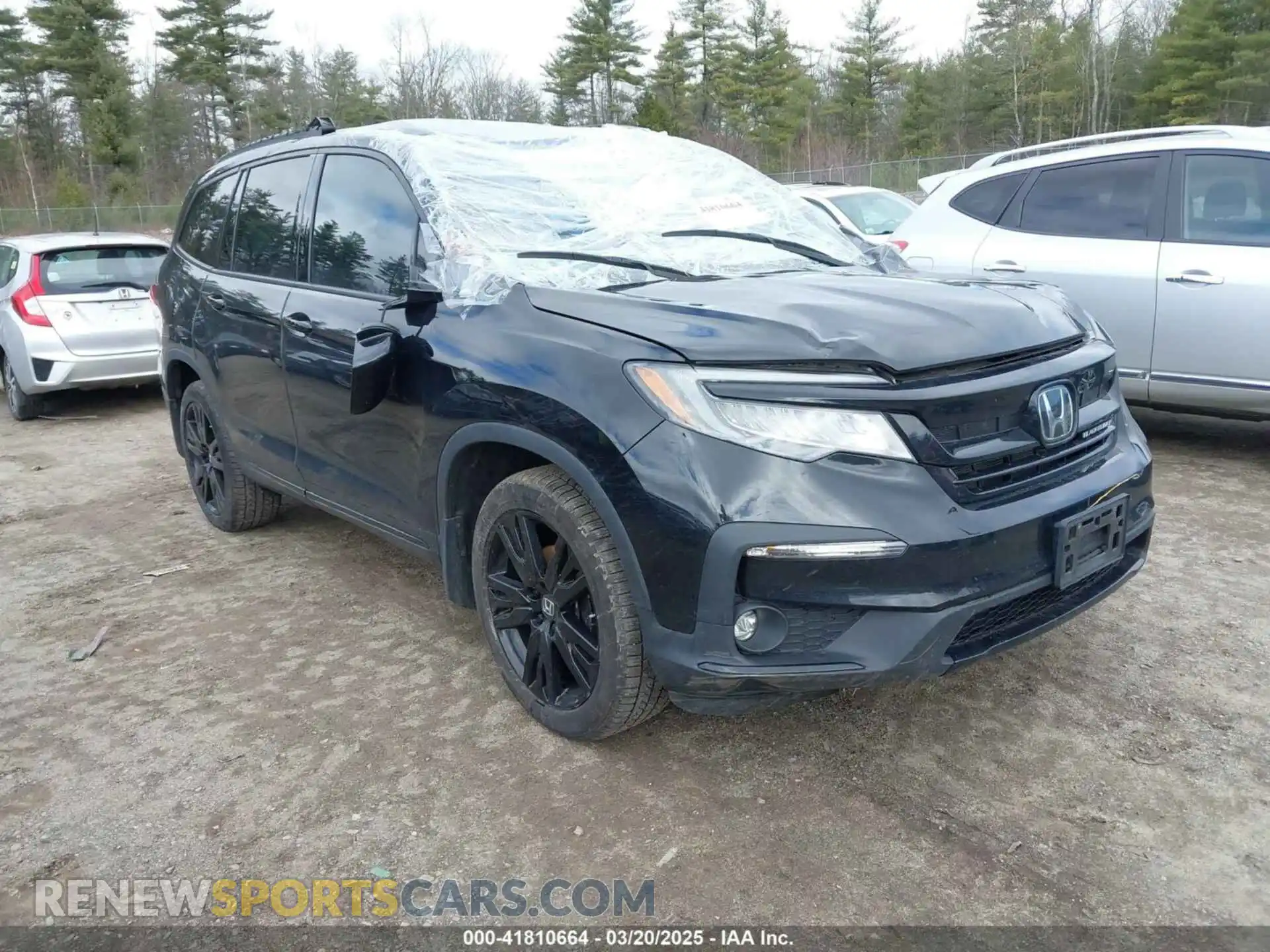 1 Photograph of a damaged car 5FNYF6H00MB504287 HONDA PILOT 2021