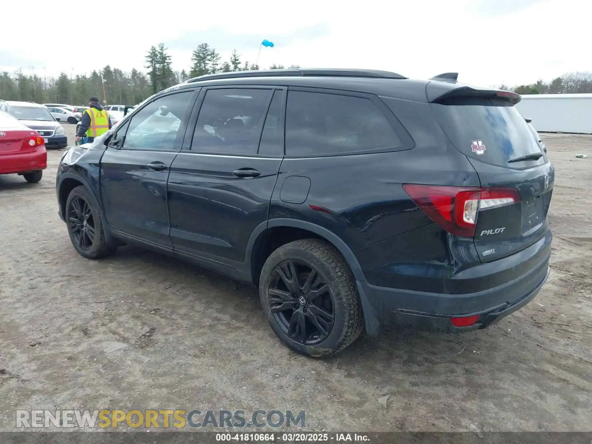 3 Photograph of a damaged car 5FNYF6H00MB504287 HONDA PILOT 2021