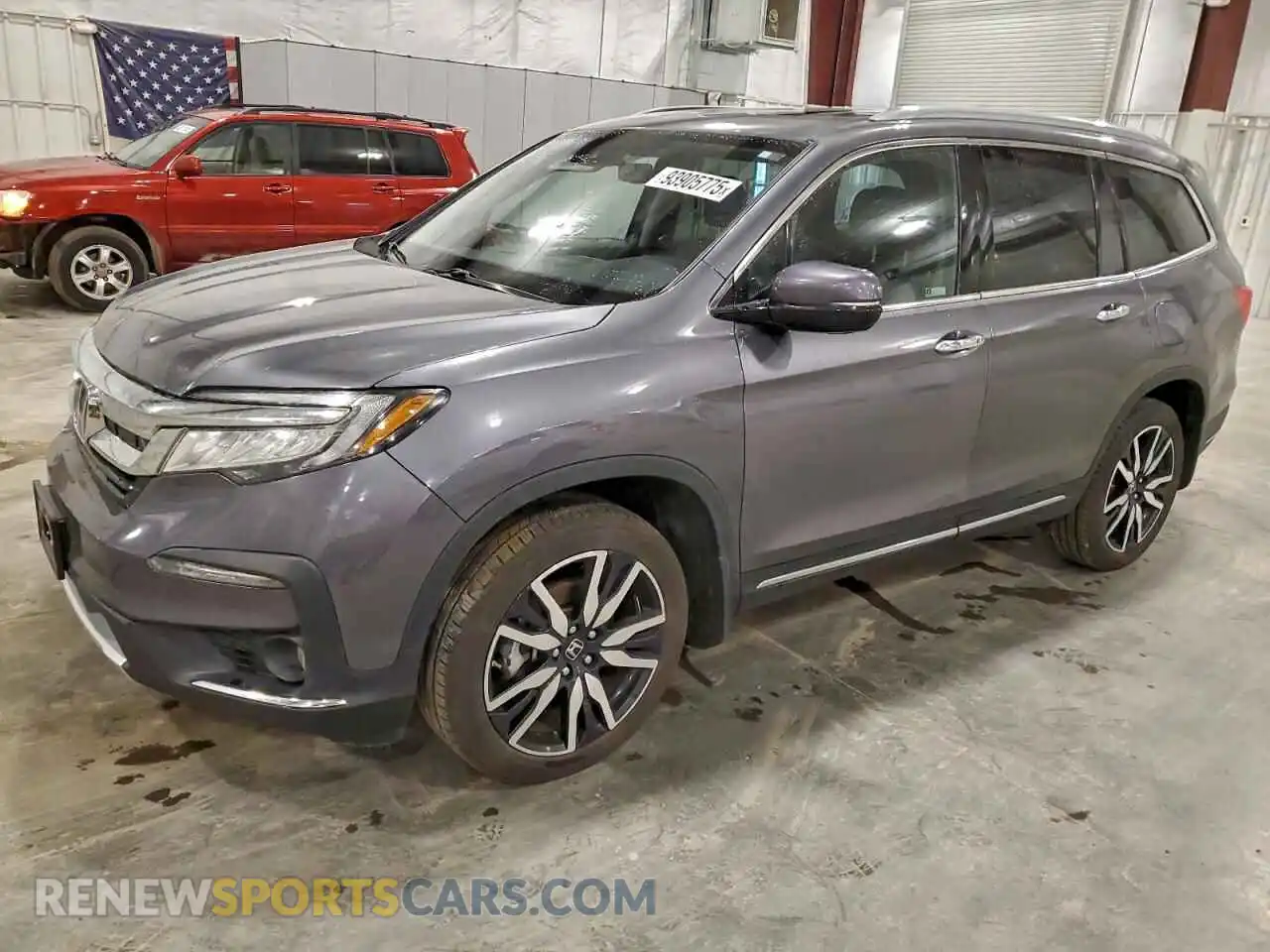 1 Photograph of a damaged car 5FNYF6H01MB005739 HONDA PILOT 2021
