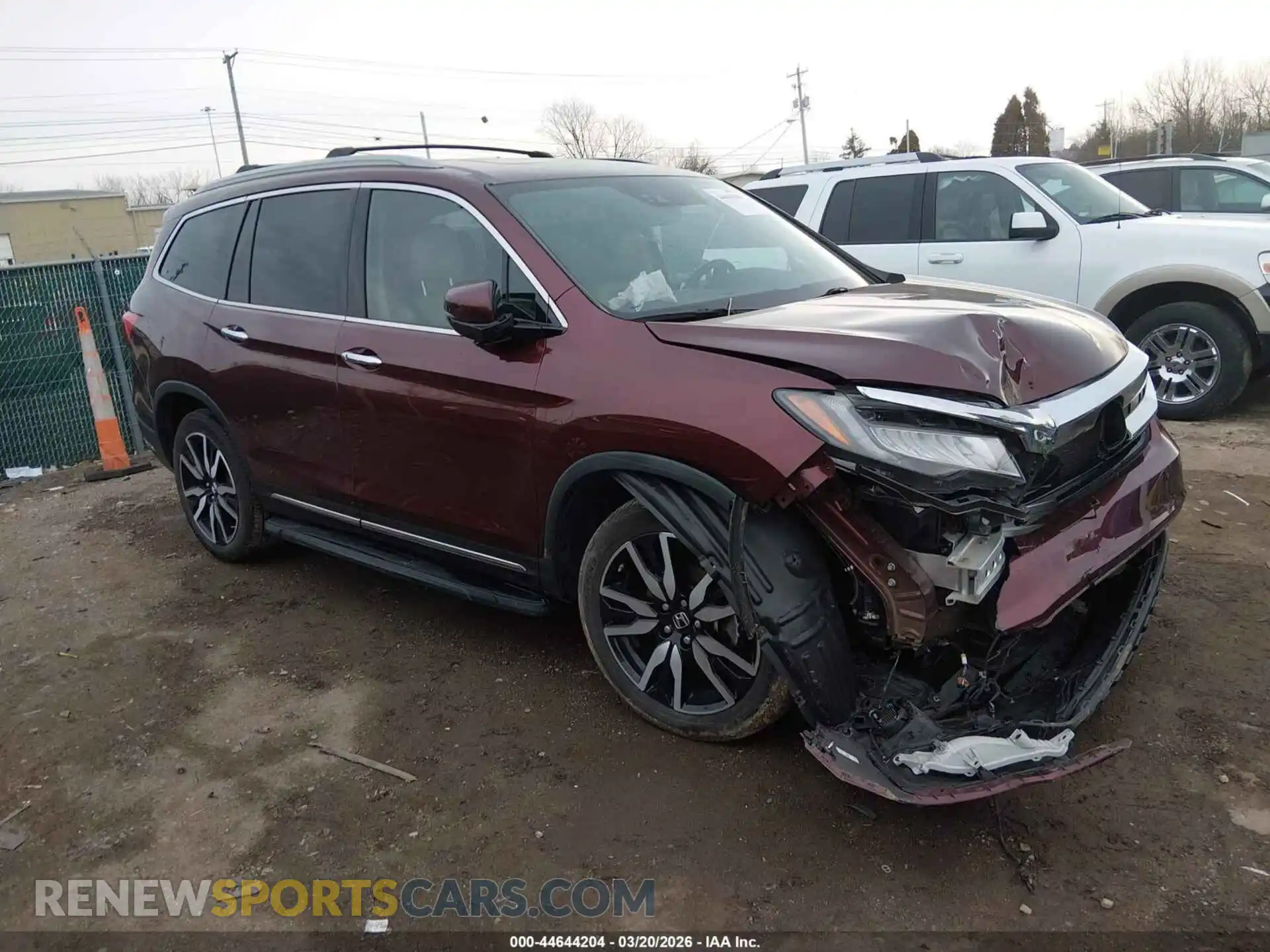 1 Photograph of a damaged car 5FNYF6H03MB062184 HONDA PILOT 2021