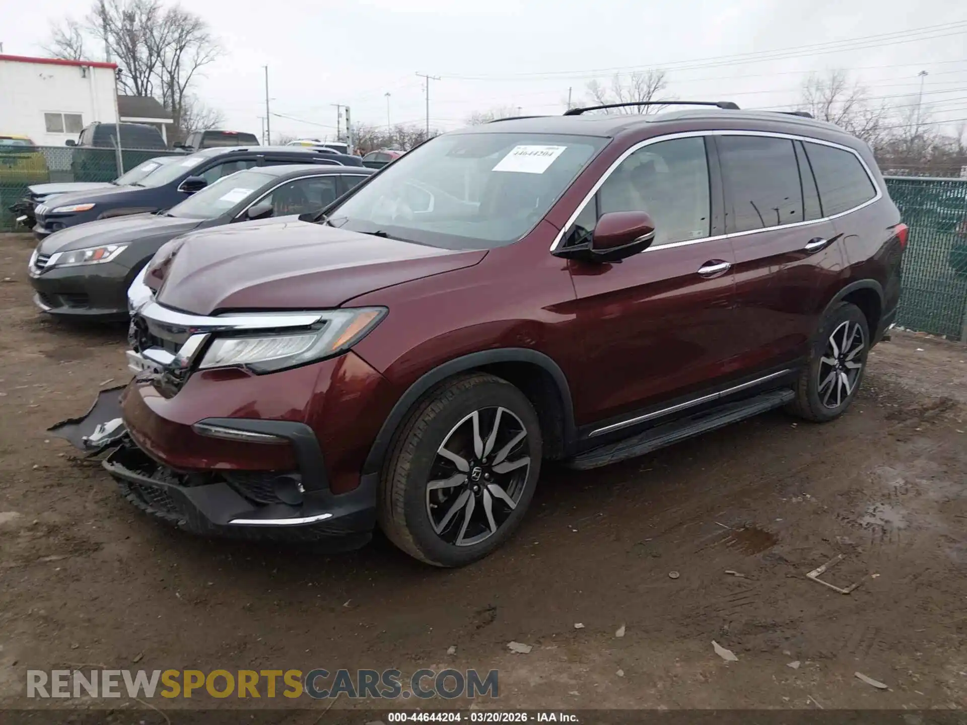 2 Photograph of a damaged car 5FNYF6H03MB062184 HONDA PILOT 2021