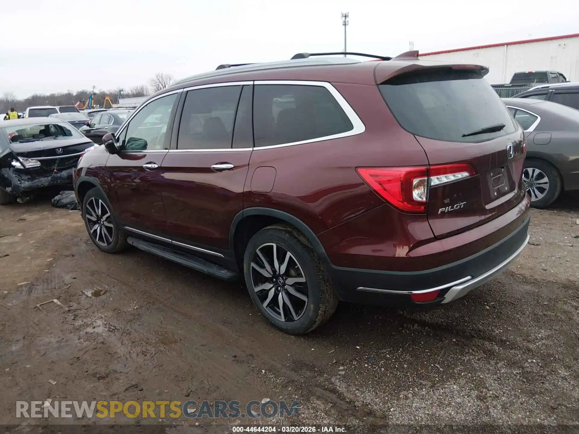 3 Photograph of a damaged car 5FNYF6H03MB062184 HONDA PILOT 2021