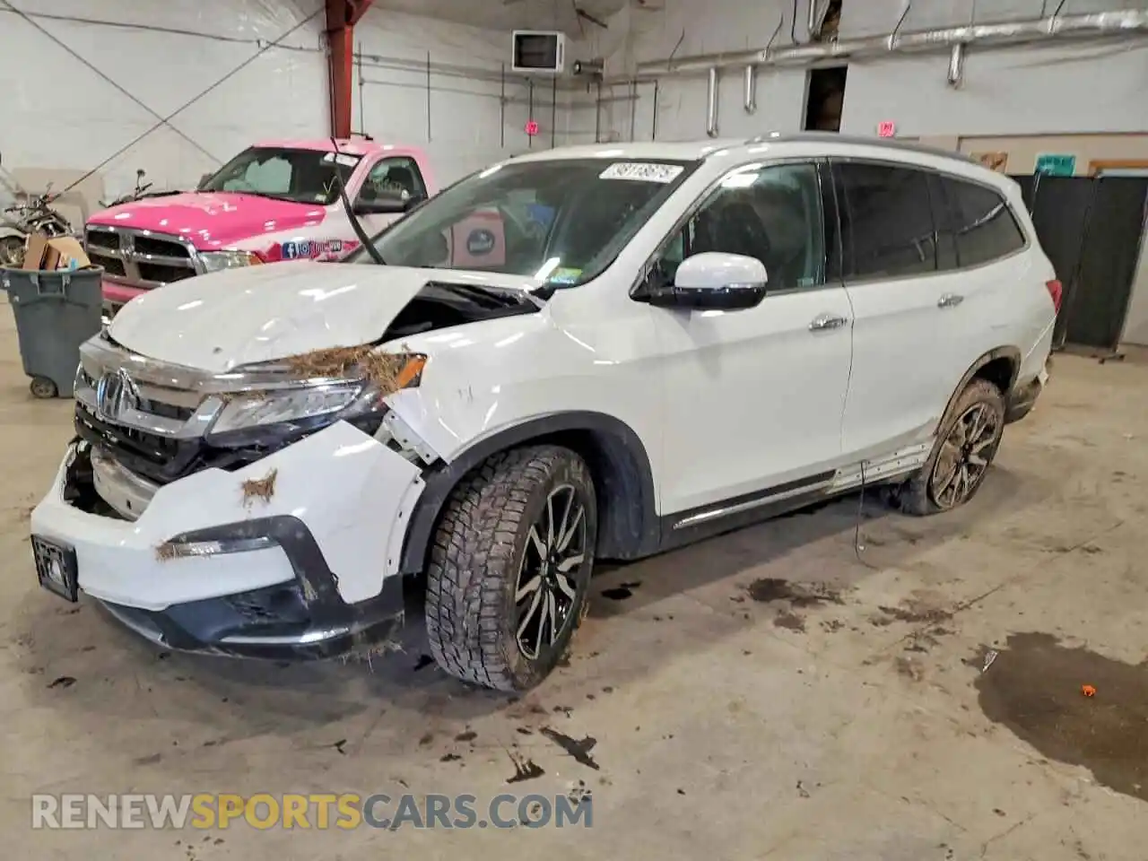 1 Photograph of a damaged car 5FNYF6H06MB040776 HONDA PILOT 2021