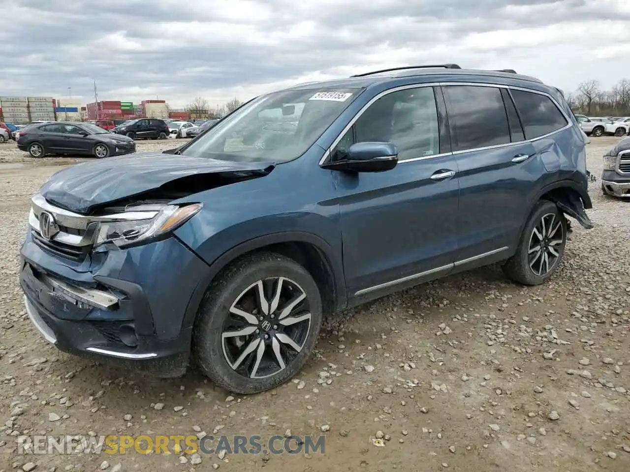 1 Photograph of a damaged car 5FNYF6H07MB029043 HONDA PILOT 2021