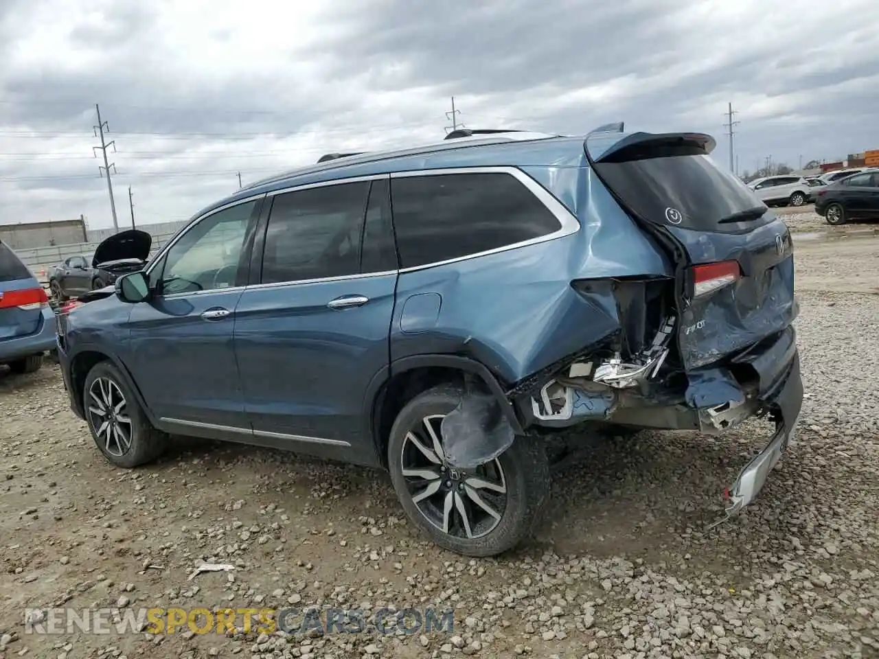 2 Photograph of a damaged car 5FNYF6H07MB029043 HONDA PILOT 2021