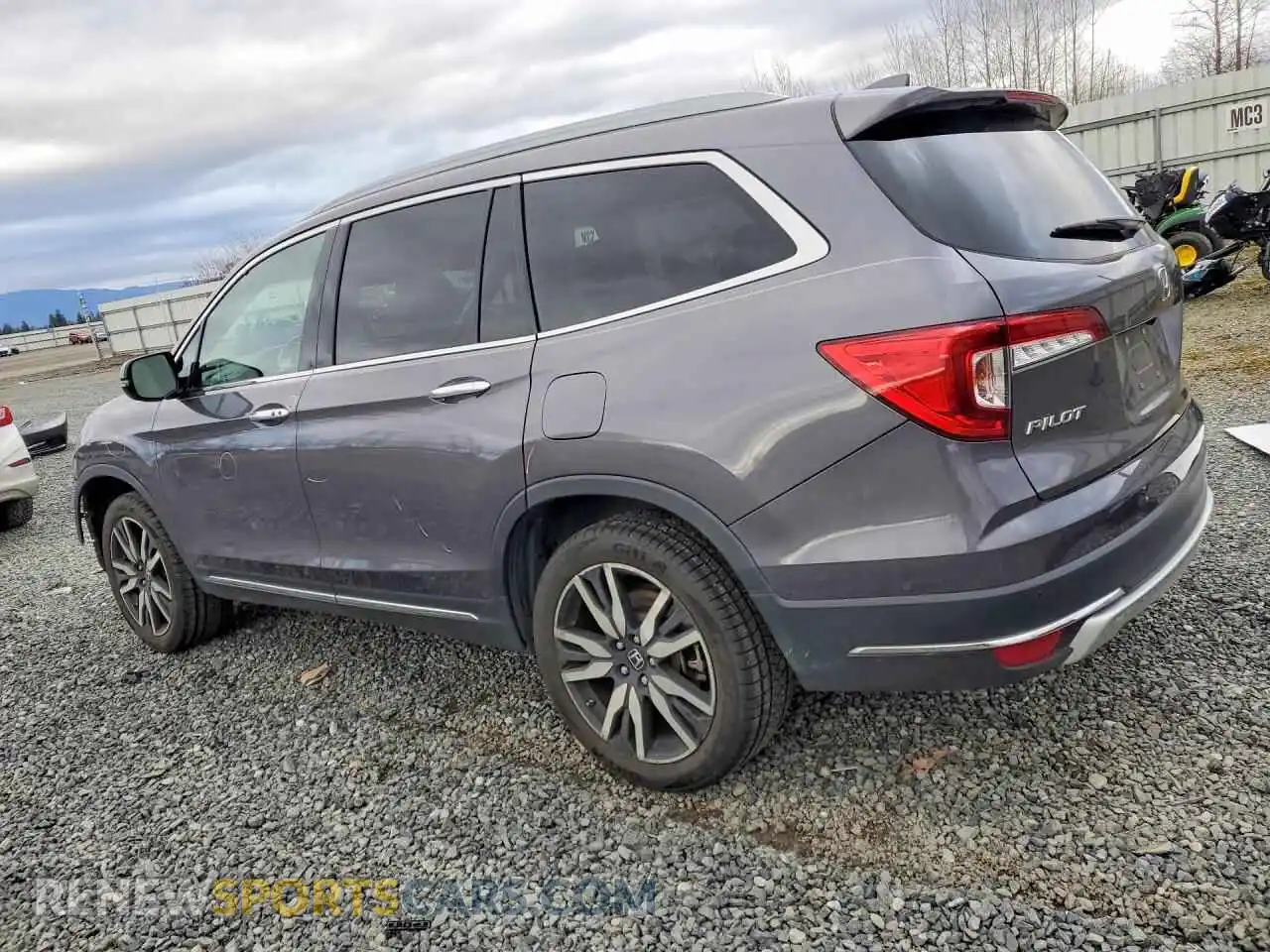 2 Photograph of a damaged car 5FNYF6H08MB021209 HONDA PILOT 2021