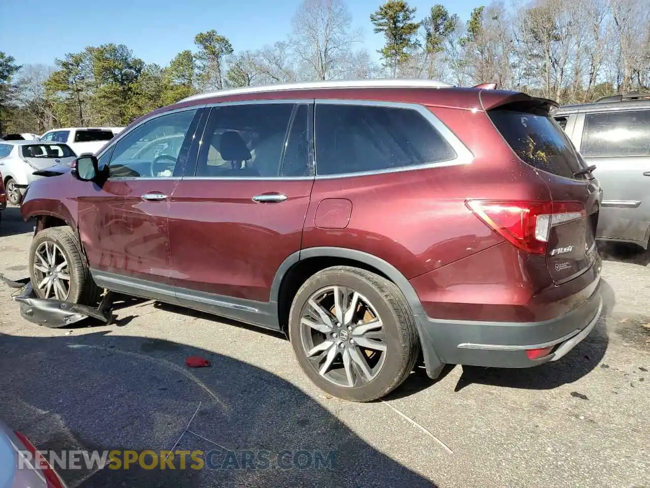 2 Photograph of a damaged car 5FNYF6H09MB090815 HONDA PILOT 2021