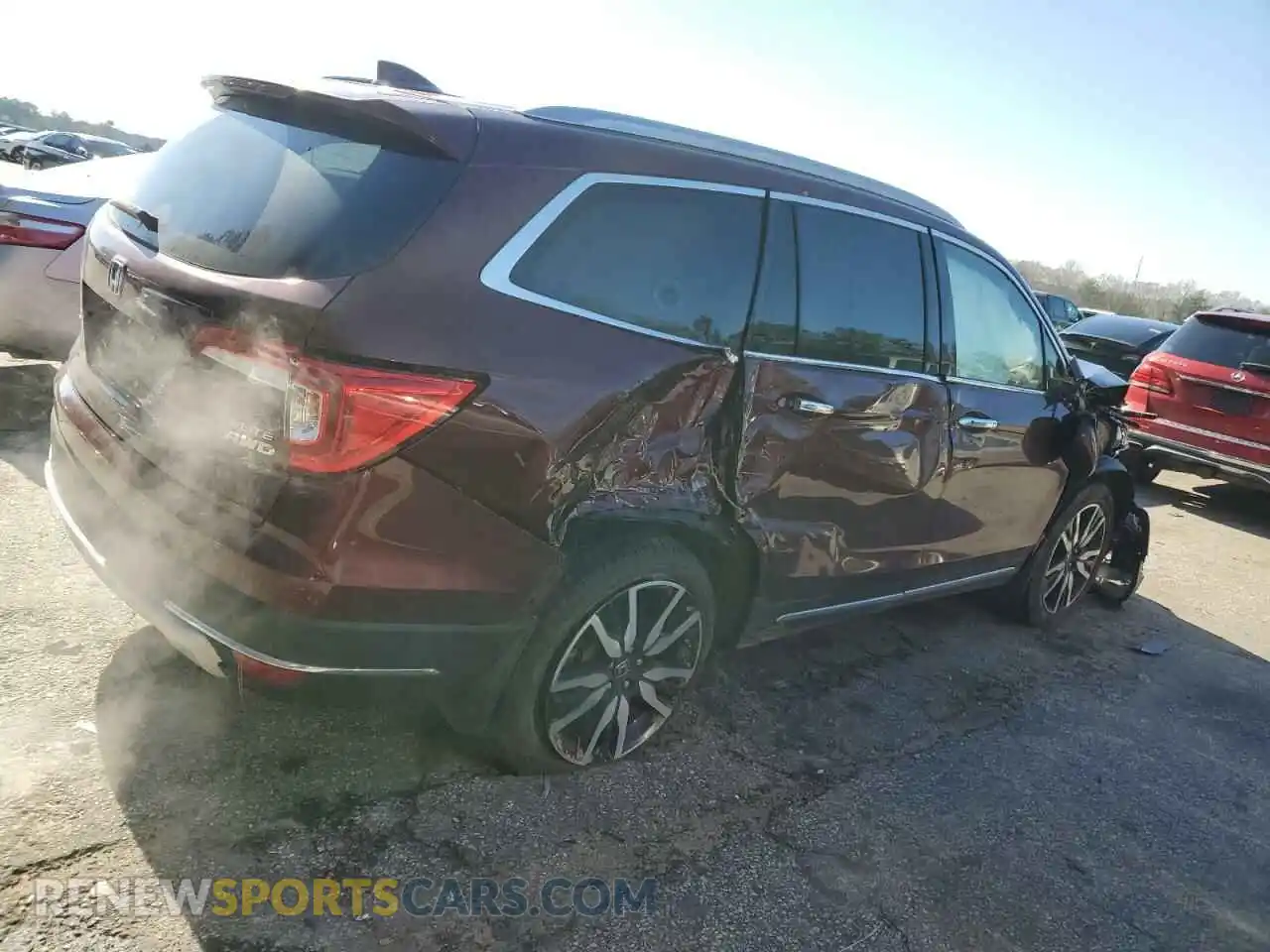 3 Photograph of a damaged car 5FNYF6H09MB090815 HONDA PILOT 2021