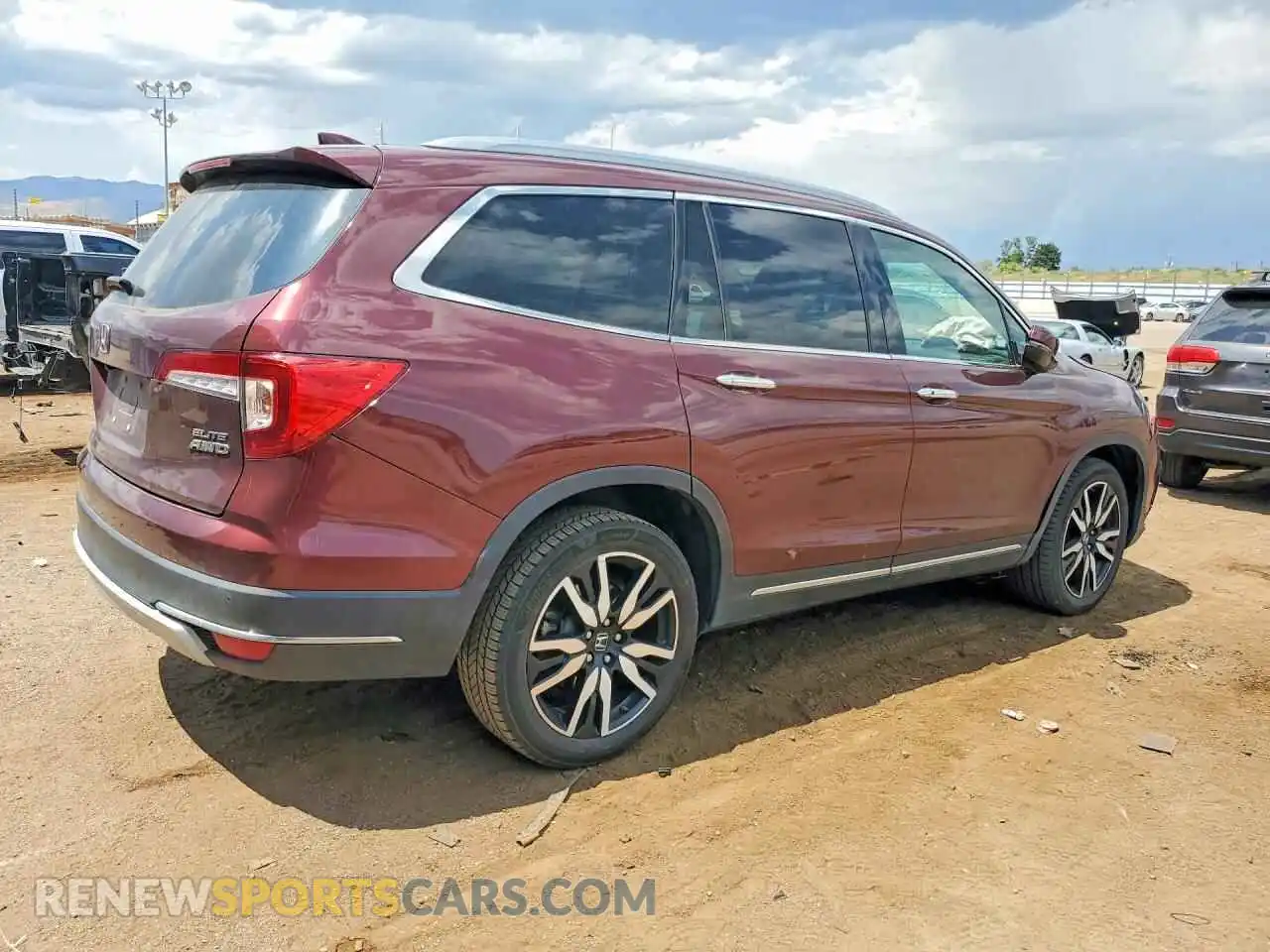 3 Photograph of a damaged car 5FNYF6H0XMB074851 HONDA PILOT 2021