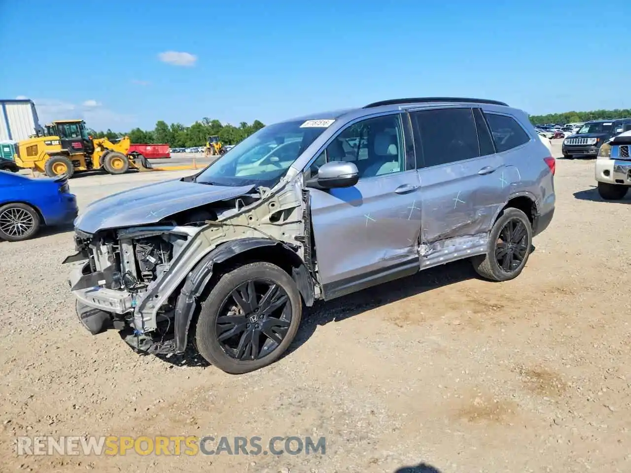 1 Photograph of a damaged car 5FNYF6H20MB011291 HONDA PILOT 2021