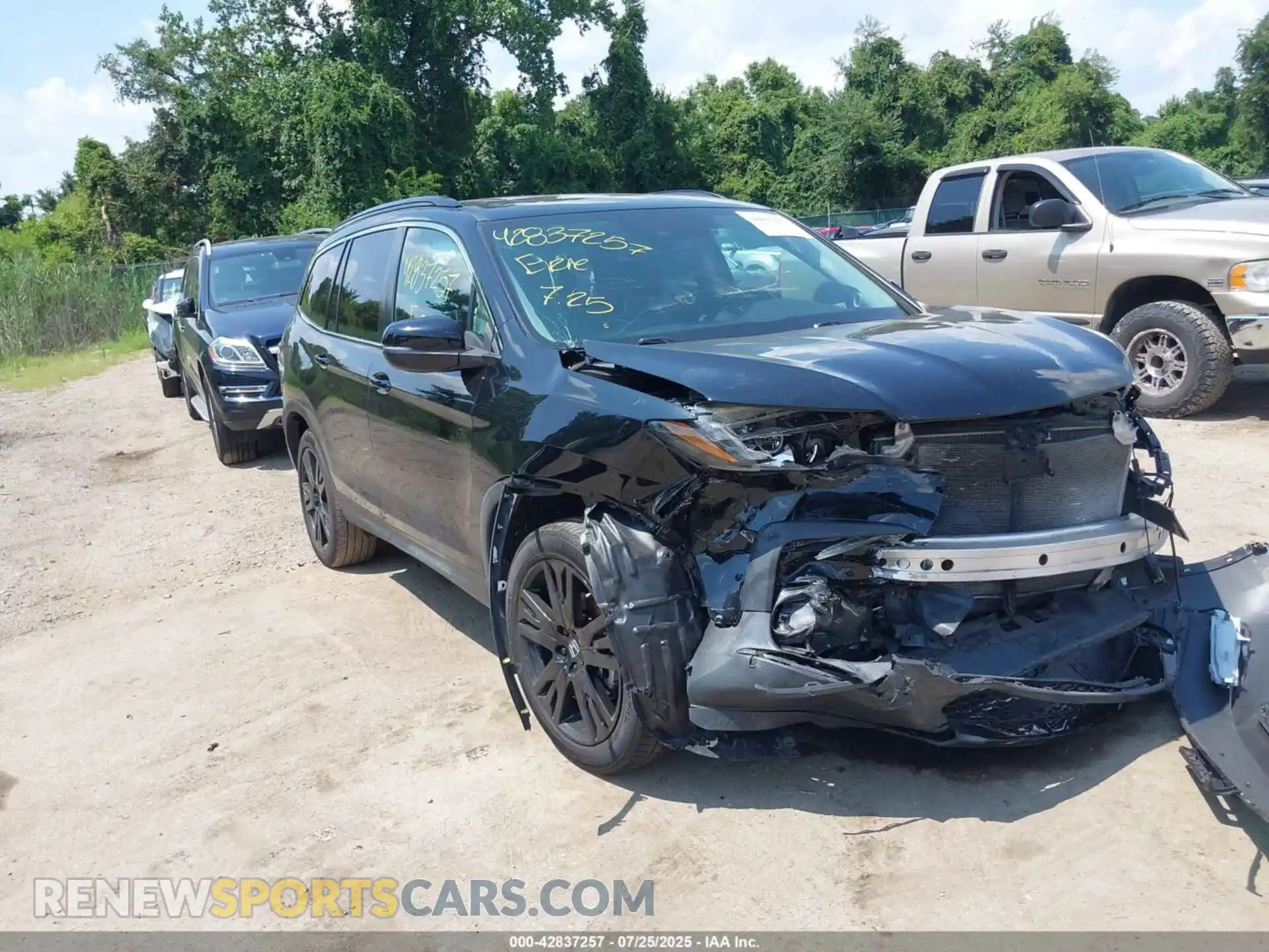 1 Фотография поврежденного автомобиля 5FNYF6H20MB015907 HONDA PILOT 2021