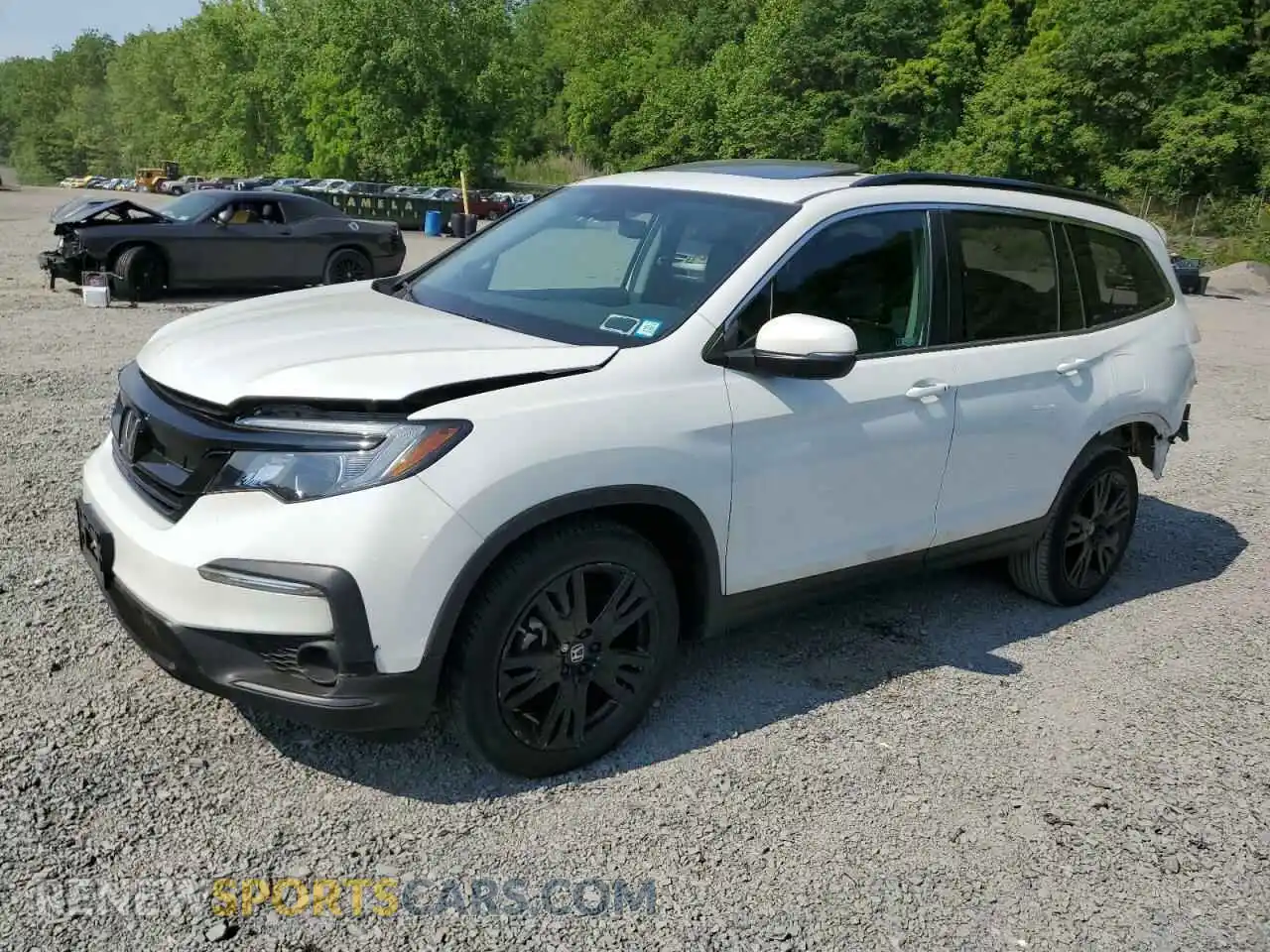 1 Photograph of a damaged car 5FNYF6H20MB022257 HONDA PILOT 2021