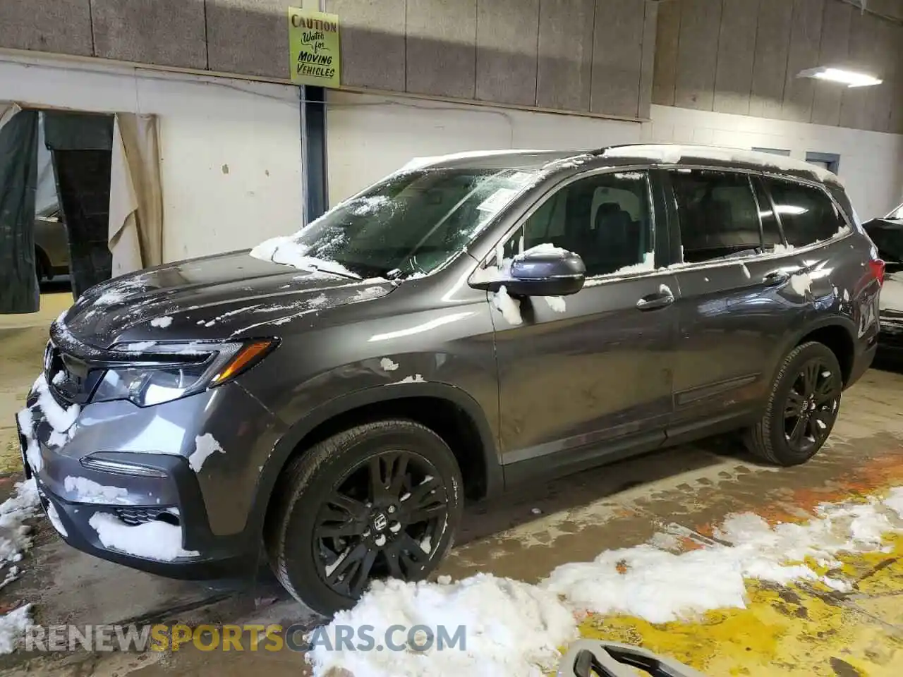 1 Photograph of a damaged car 5FNYF6H20MB033839 HONDA PILOT 2021