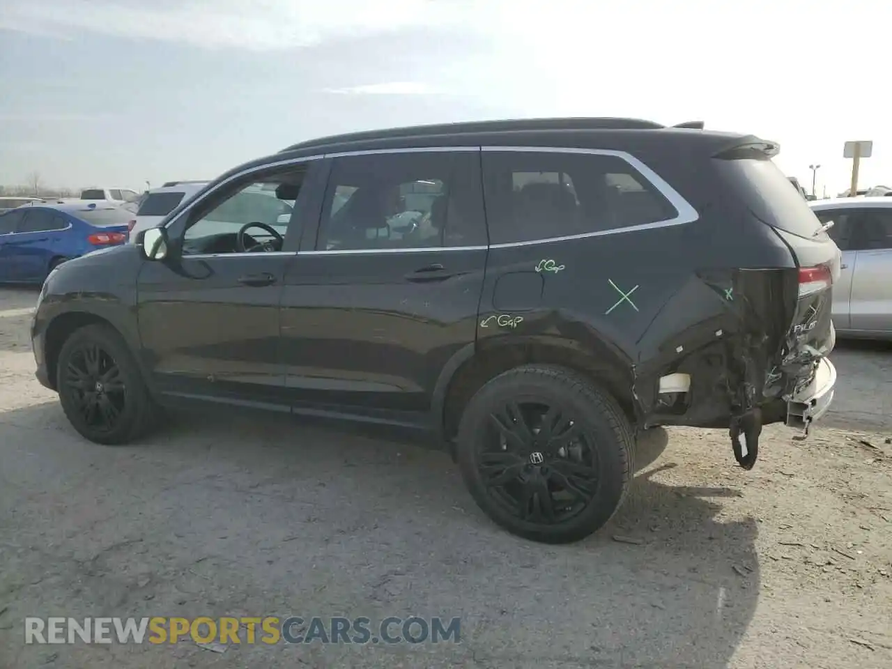 2 Photograph of a damaged car 5FNYF6H20MB047434 HONDA PILOT 2021