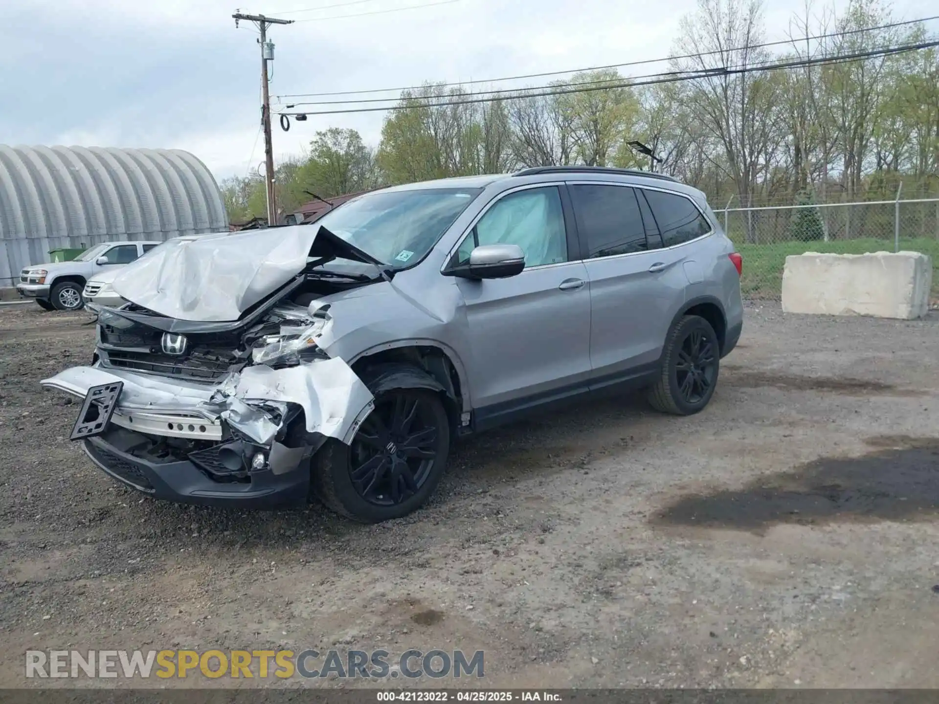 2 fotografías del automóvil dañado 5FNYF6H20MB061334 HONDA PILOT 2021