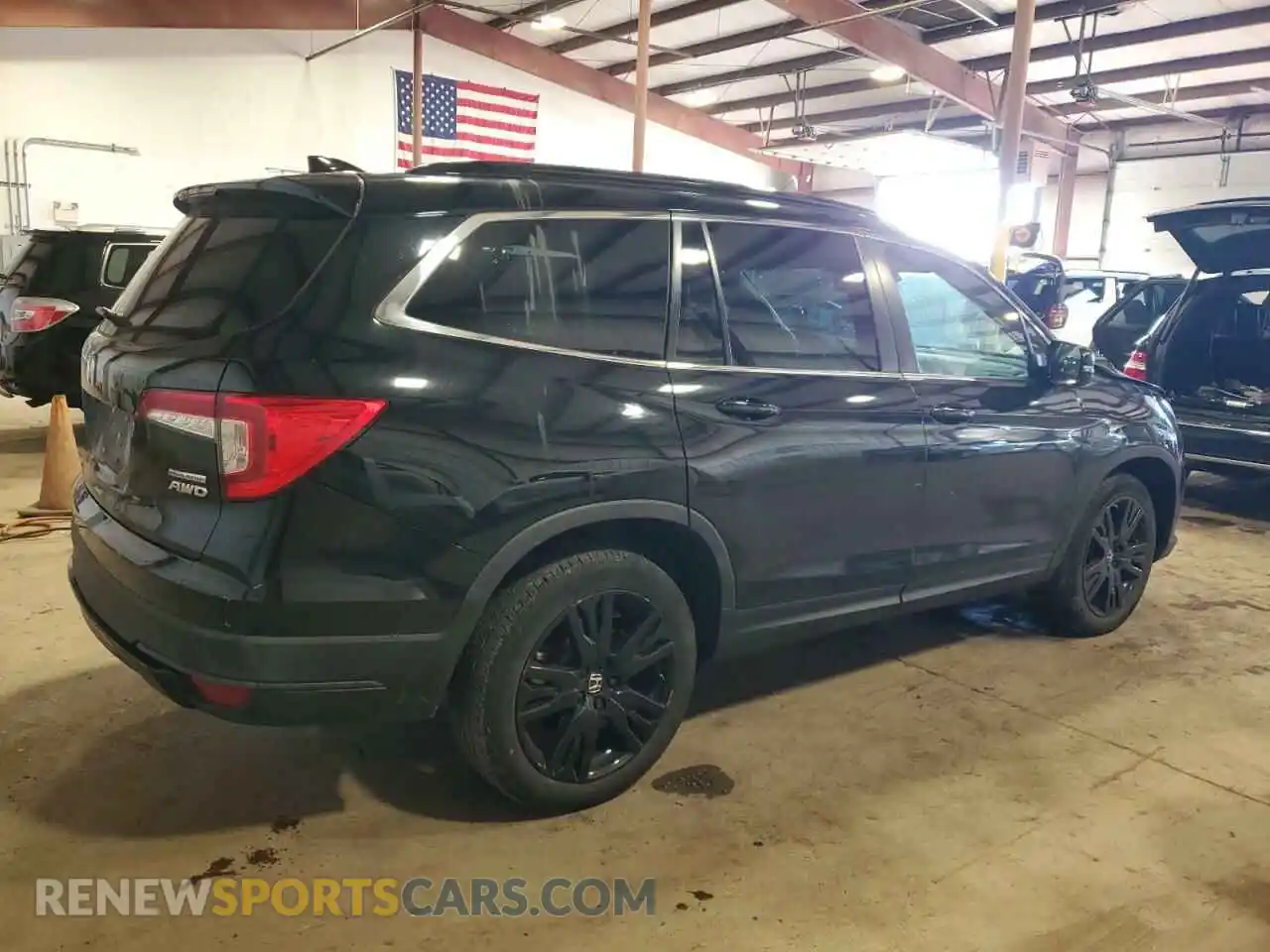 3 Photograph of a damaged car 5FNYF6H21MB029573 HONDA PILOT 2021