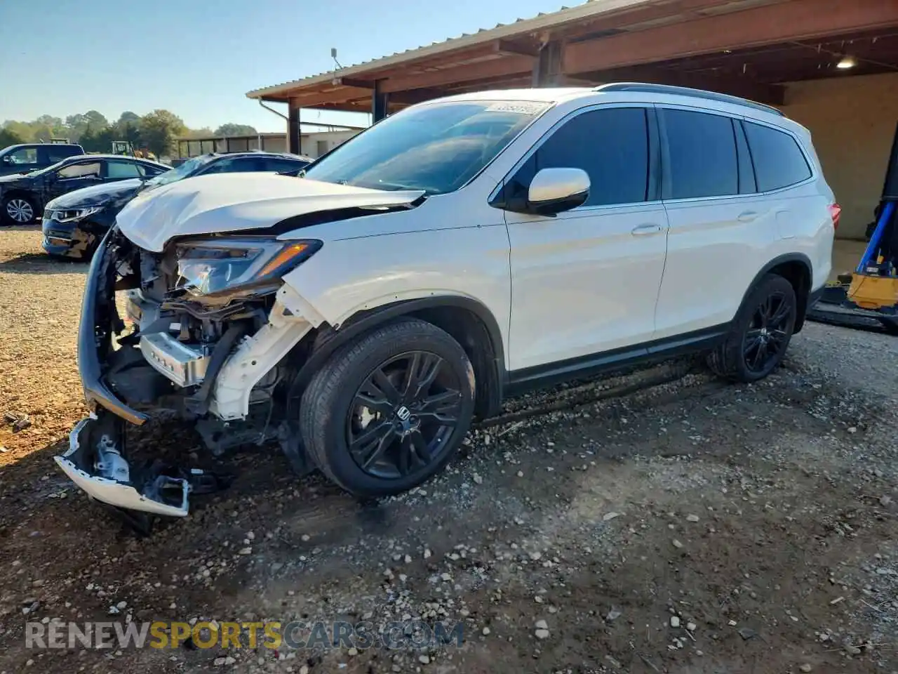 1 Photograph of a damaged car 5FNYF6H22MB040842 HONDA PILOT 2021