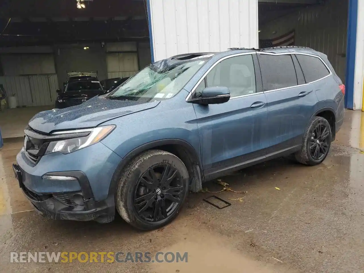 1 Photograph of a damaged car 5FNYF6H22MB049248 HONDA PILOT 2021