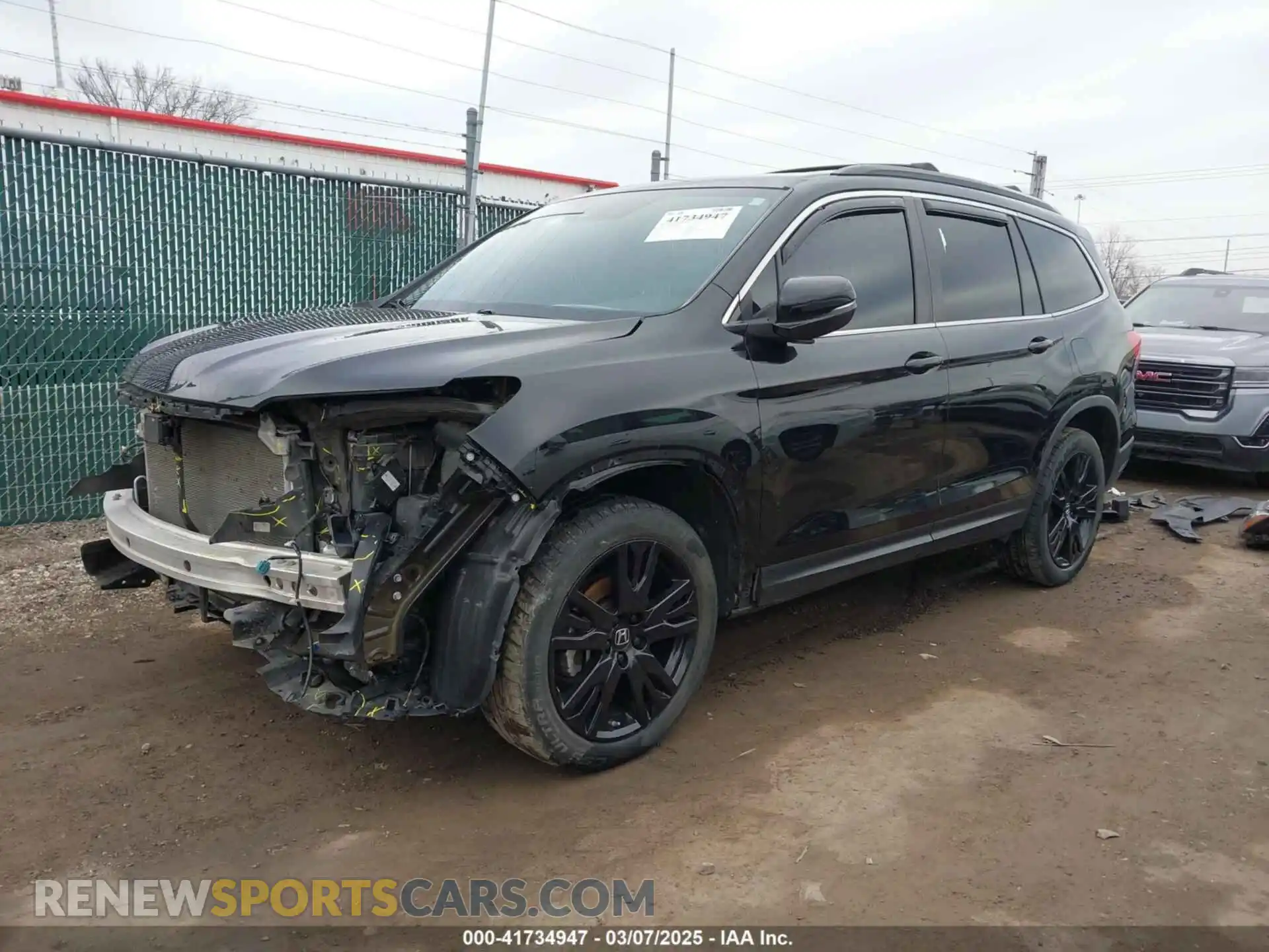 2 Photograph of a damaged car 5FNYF6H23MB004612 HONDA PILOT 2021