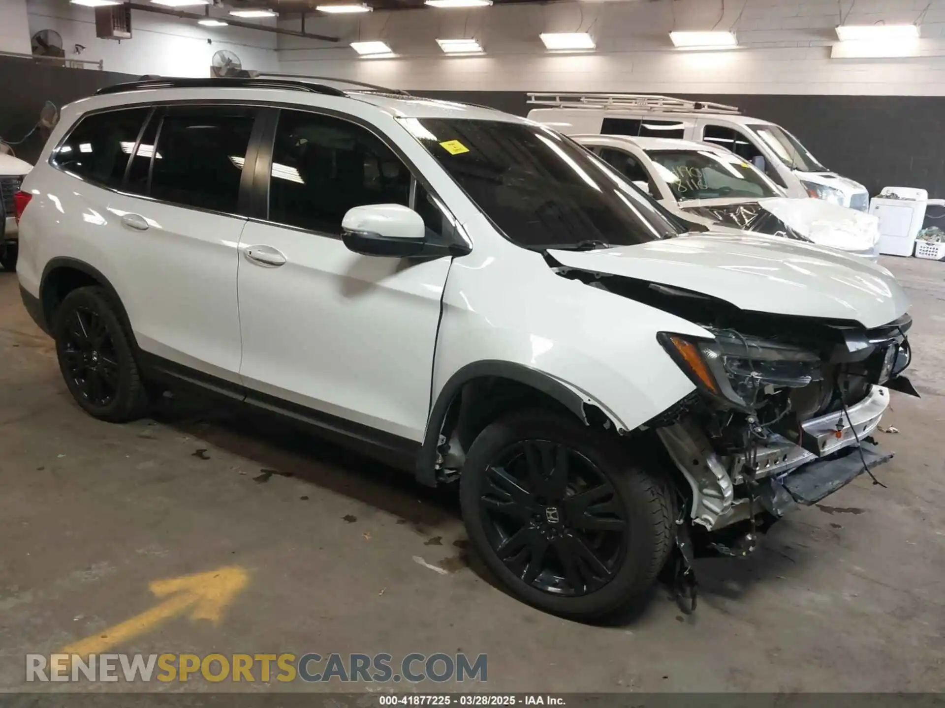 1 Photograph of a damaged car 5FNYF6H24MB028644 HONDA PILOT 2021