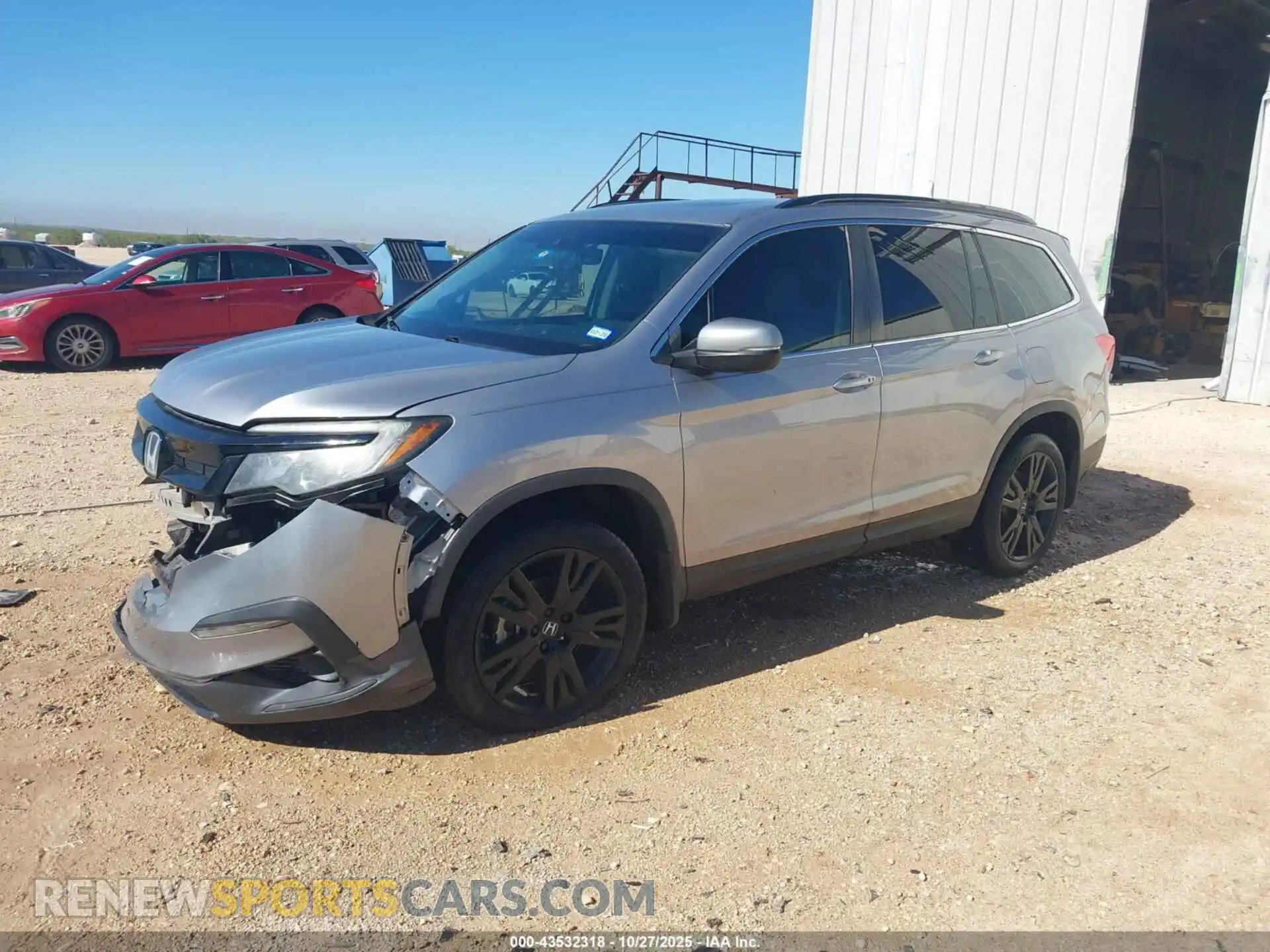 2 Photograph of a damaged car 5FNYF6H25MB006314 HONDA PILOT 2021
